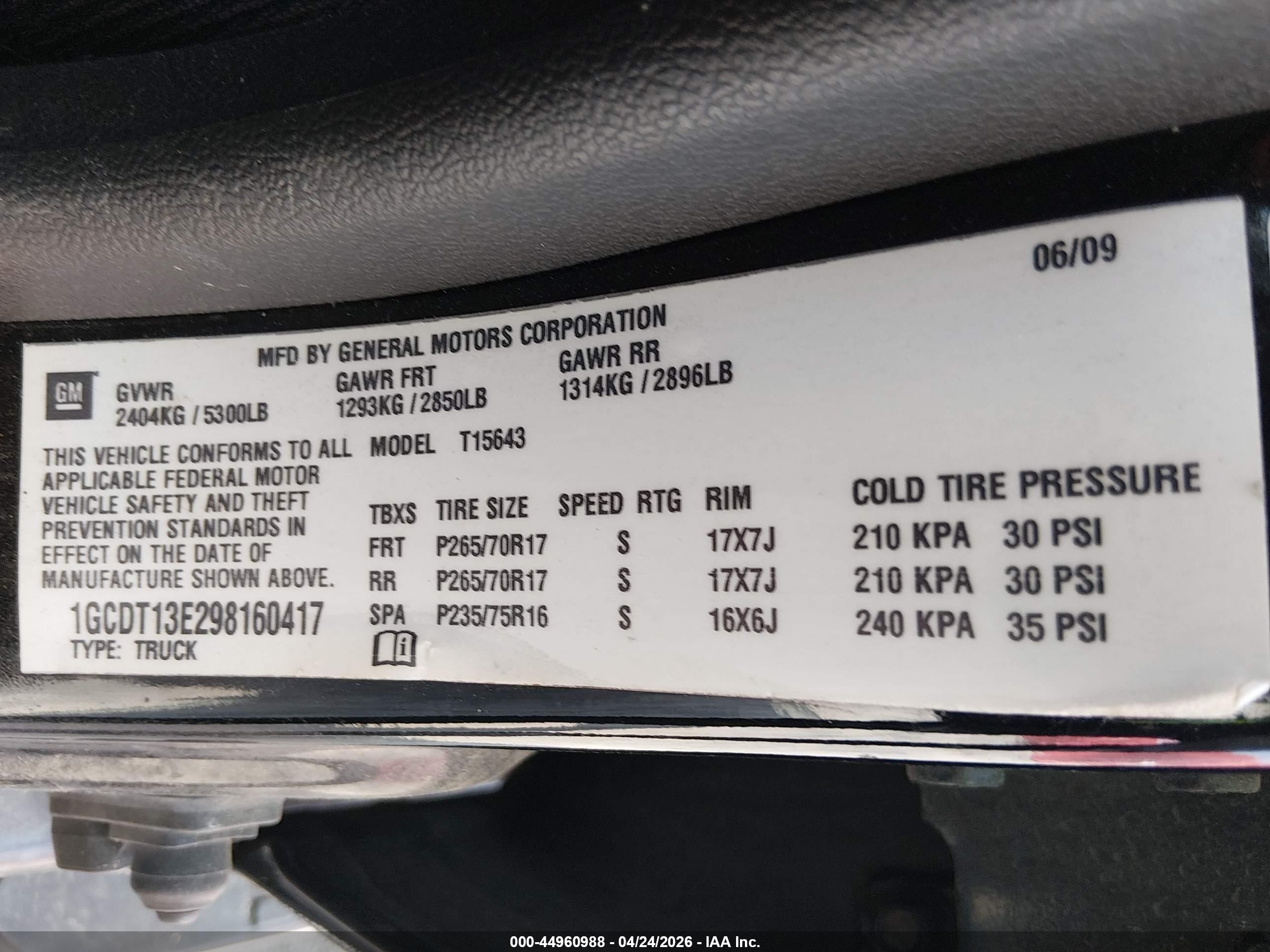 2009 Chevrolet Colorado Lt Black vin: 1GCDT13E298160417