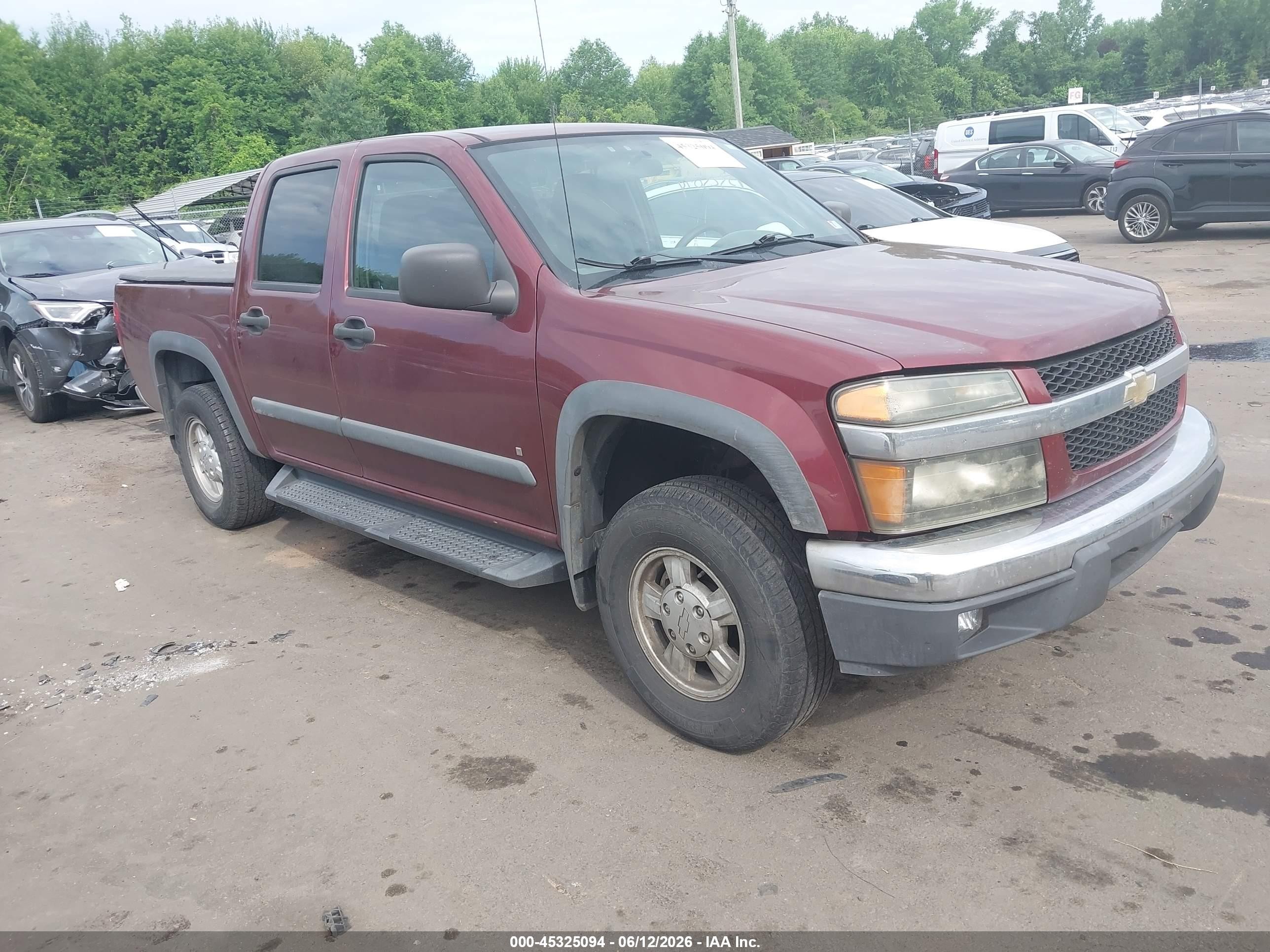 2007 Chevrolet Colorado Lt Red vin: 1GCDT13E478106856