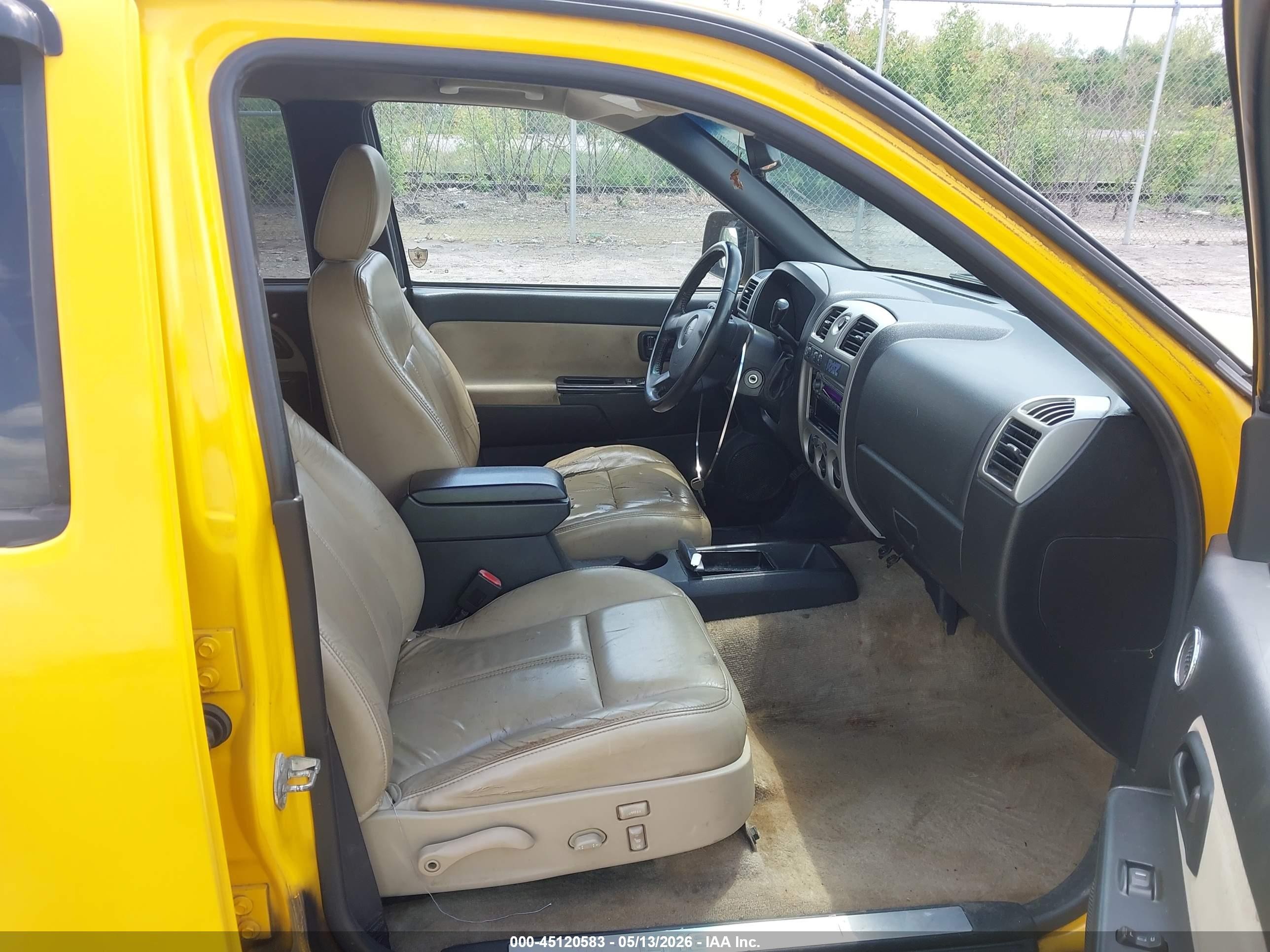 2007 Chevrolet Colorado Lt Yellow vin: 1GCDT13E478211574