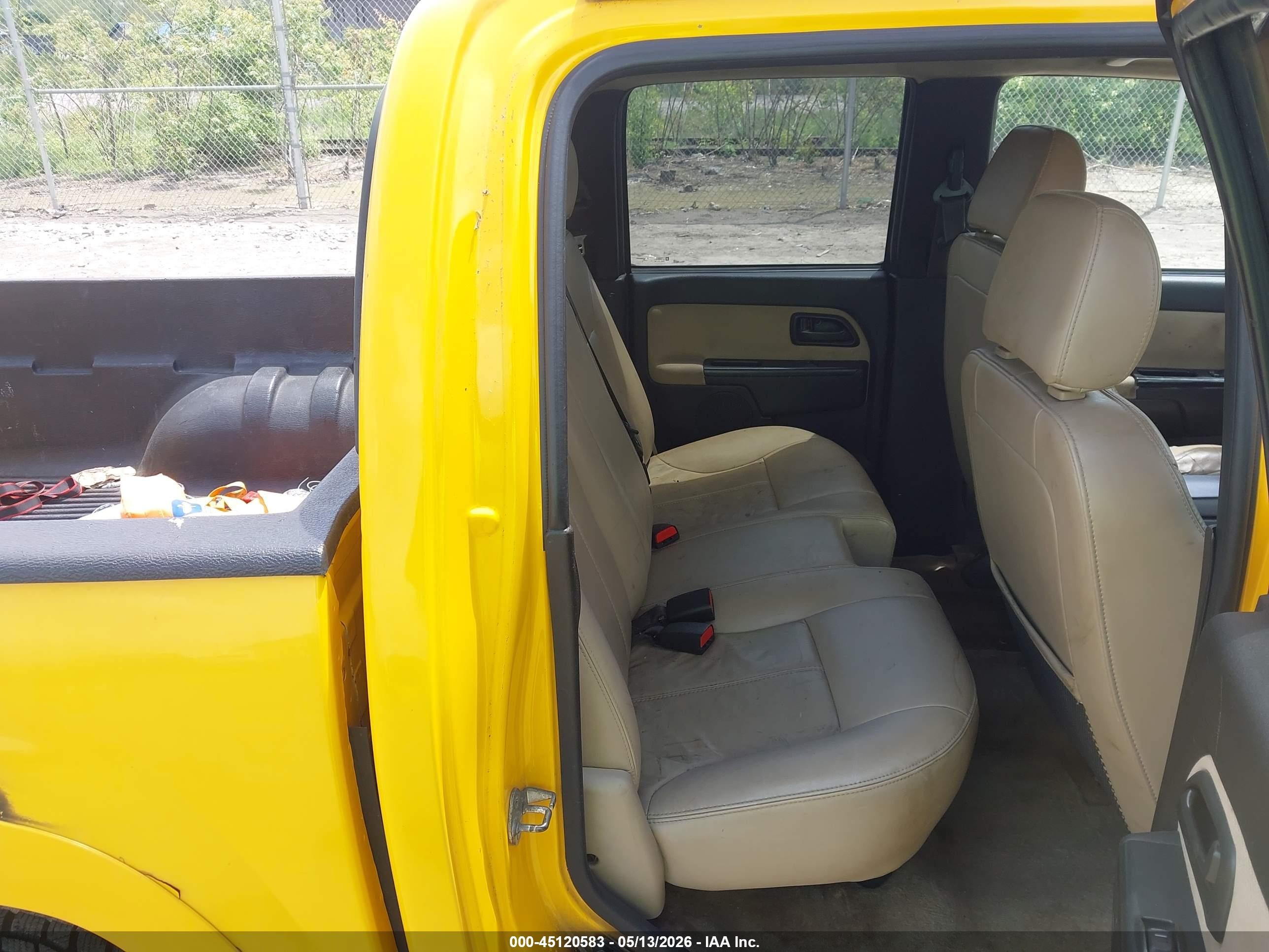 2007 Chevrolet Colorado Lt Yellow vin: 1GCDT13E478211574