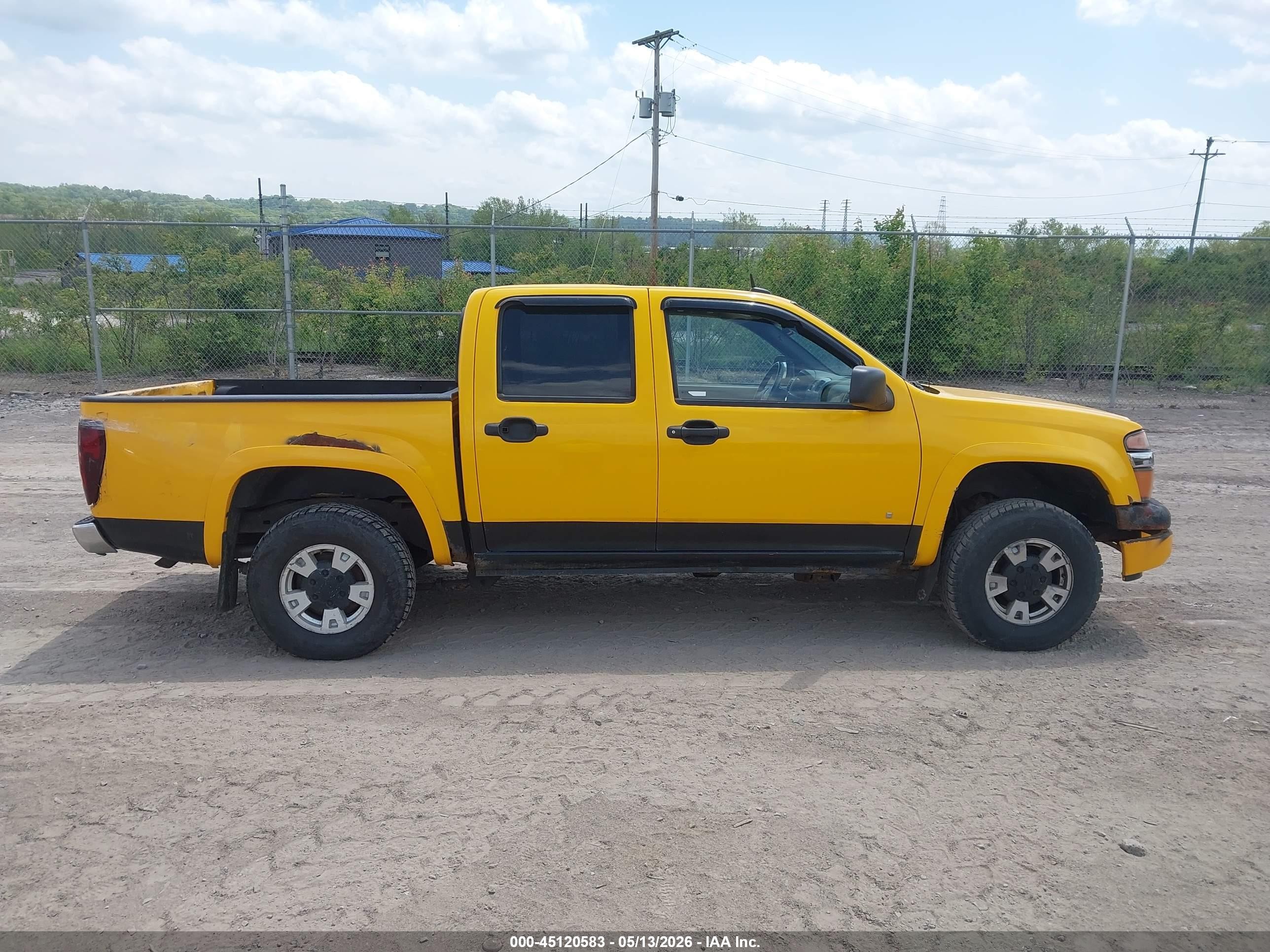 2007 Chevrolet Colorado Lt Yellow vin: 1GCDT13E478211574