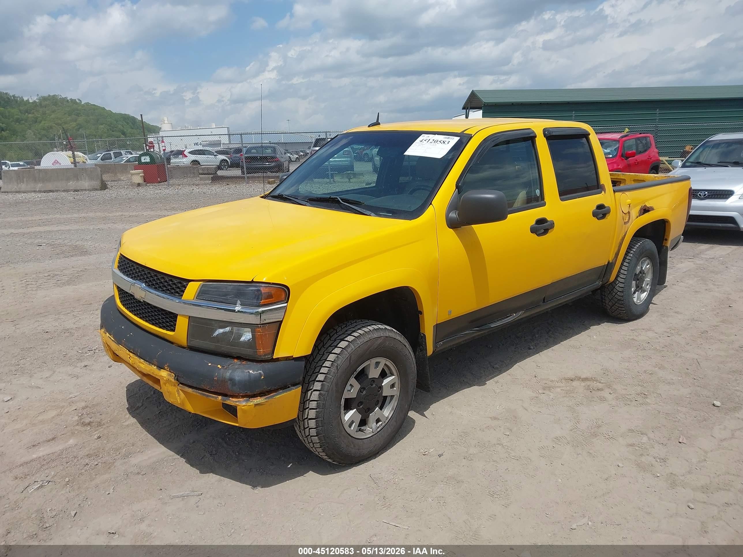 2007 Chevrolet Colorado Lt Yellow vin: 1GCDT13E478211574