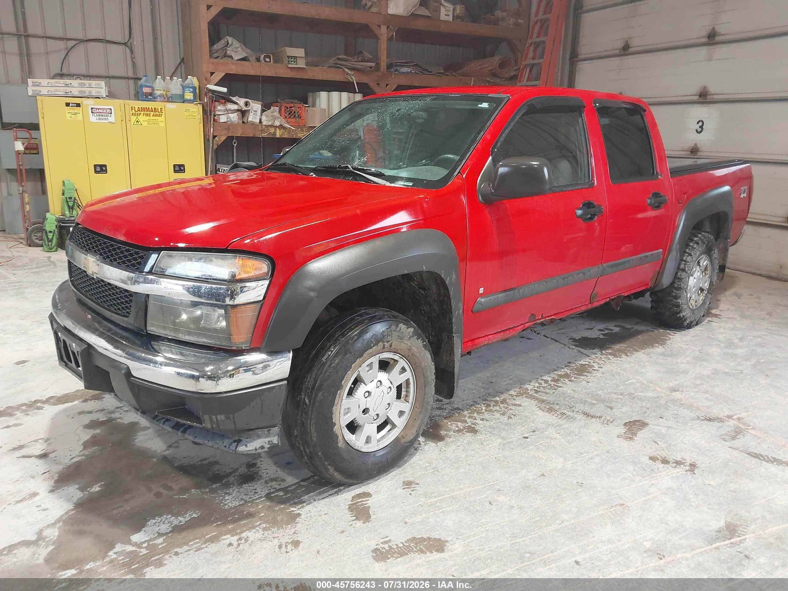 2007 Chevrolet Colorado Lt Red vin: 1GCDT13E578193747