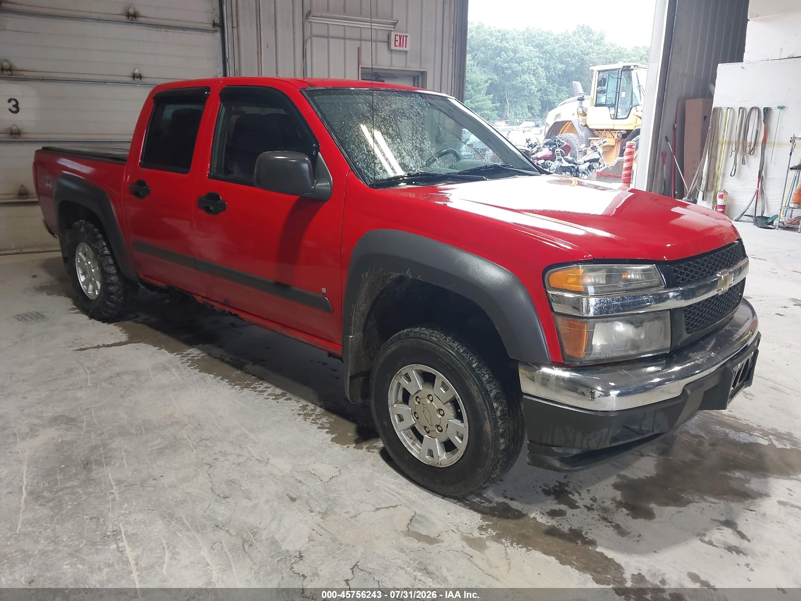 2007 Chevrolet Colorado Lt Red vin: 1GCDT13E578193747