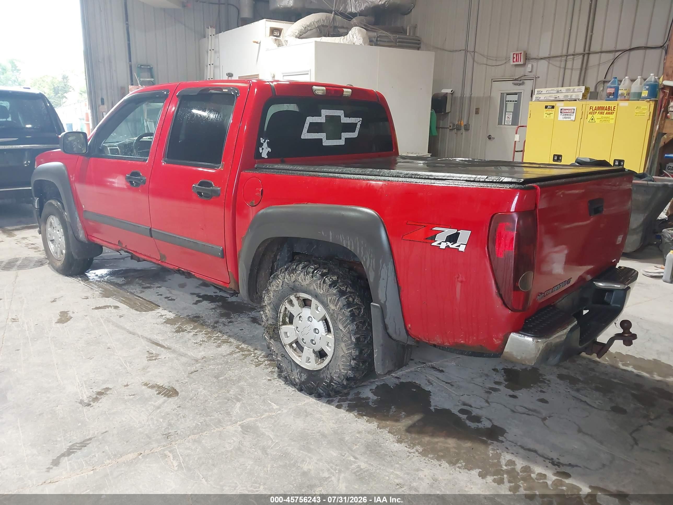 2007 Chevrolet Colorado Lt Red vin: 1GCDT13E578193747