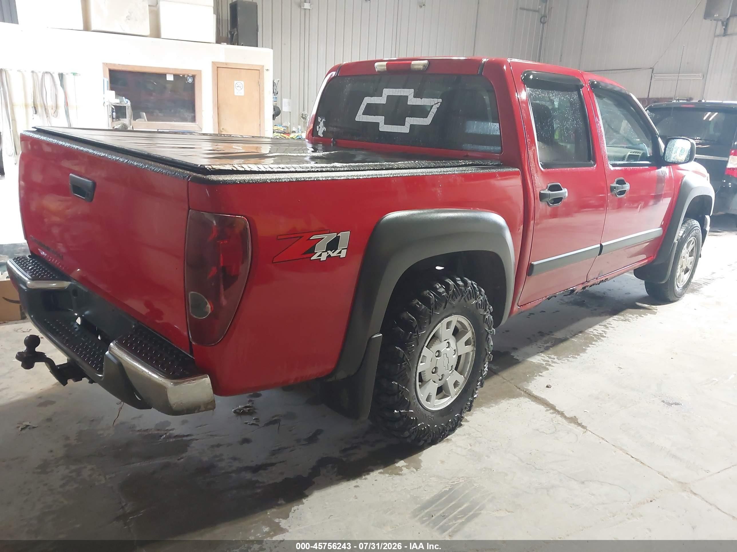 2007 Chevrolet Colorado Lt Red vin: 1GCDT13E578193747