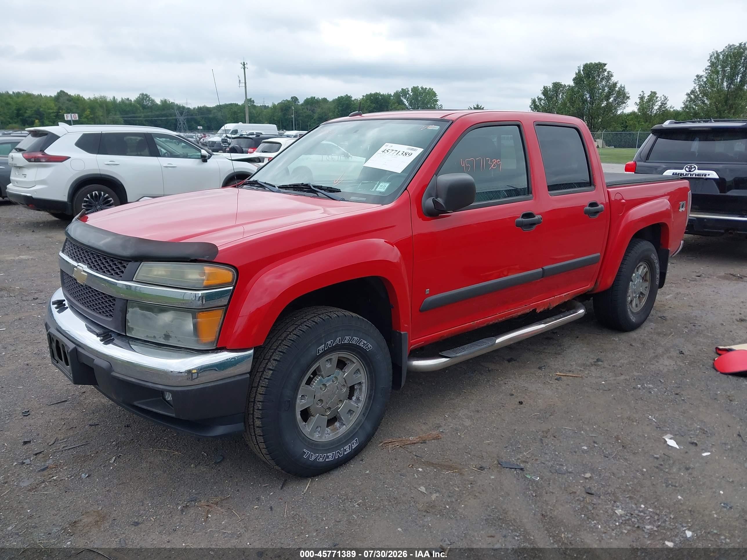 2008 Chevrolet Colorado Lt Red vin: 1GCDT13E688129363