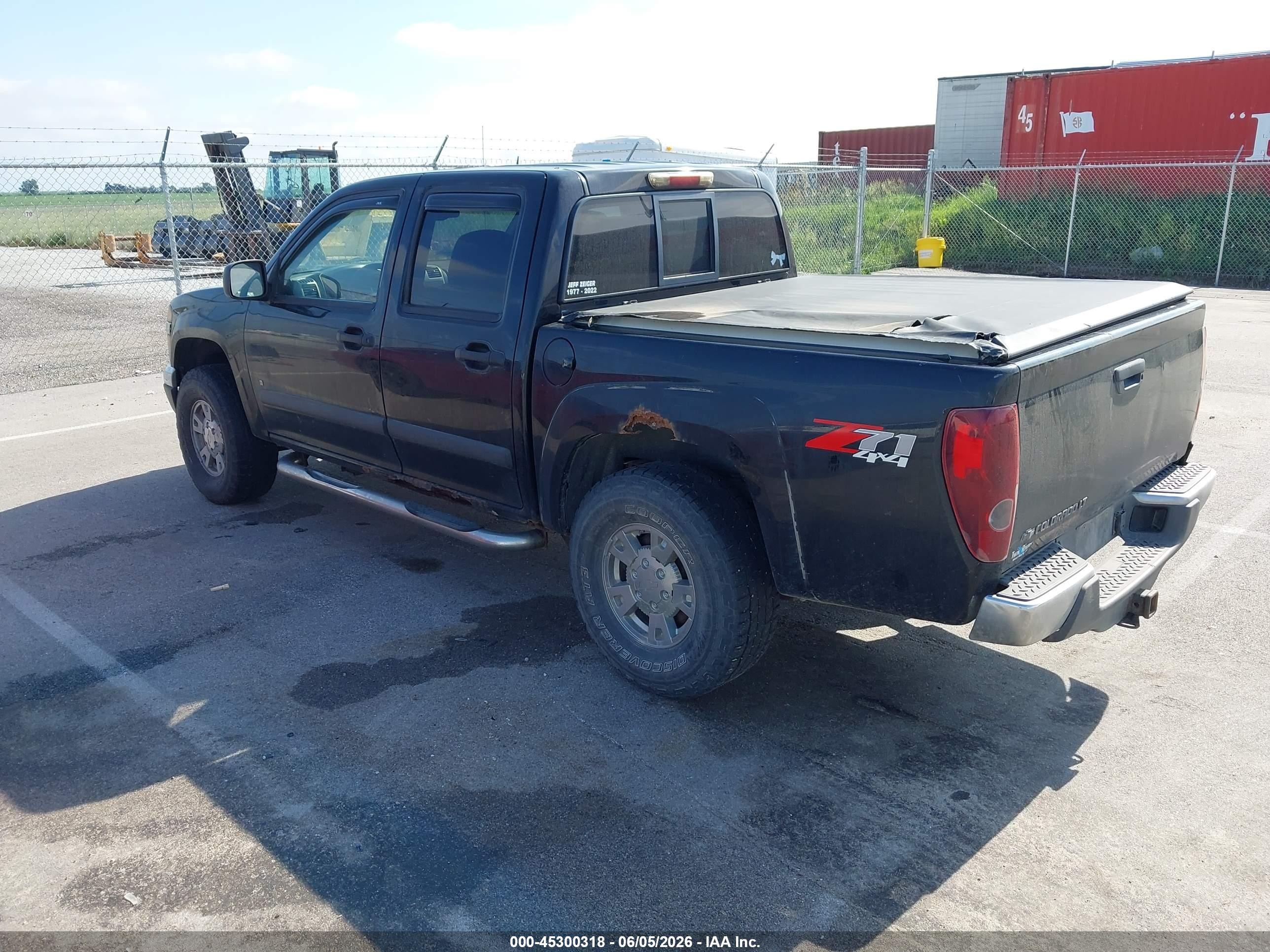 2008 Chevrolet Colorado Lt Black vin: 1GCDT13E688132070