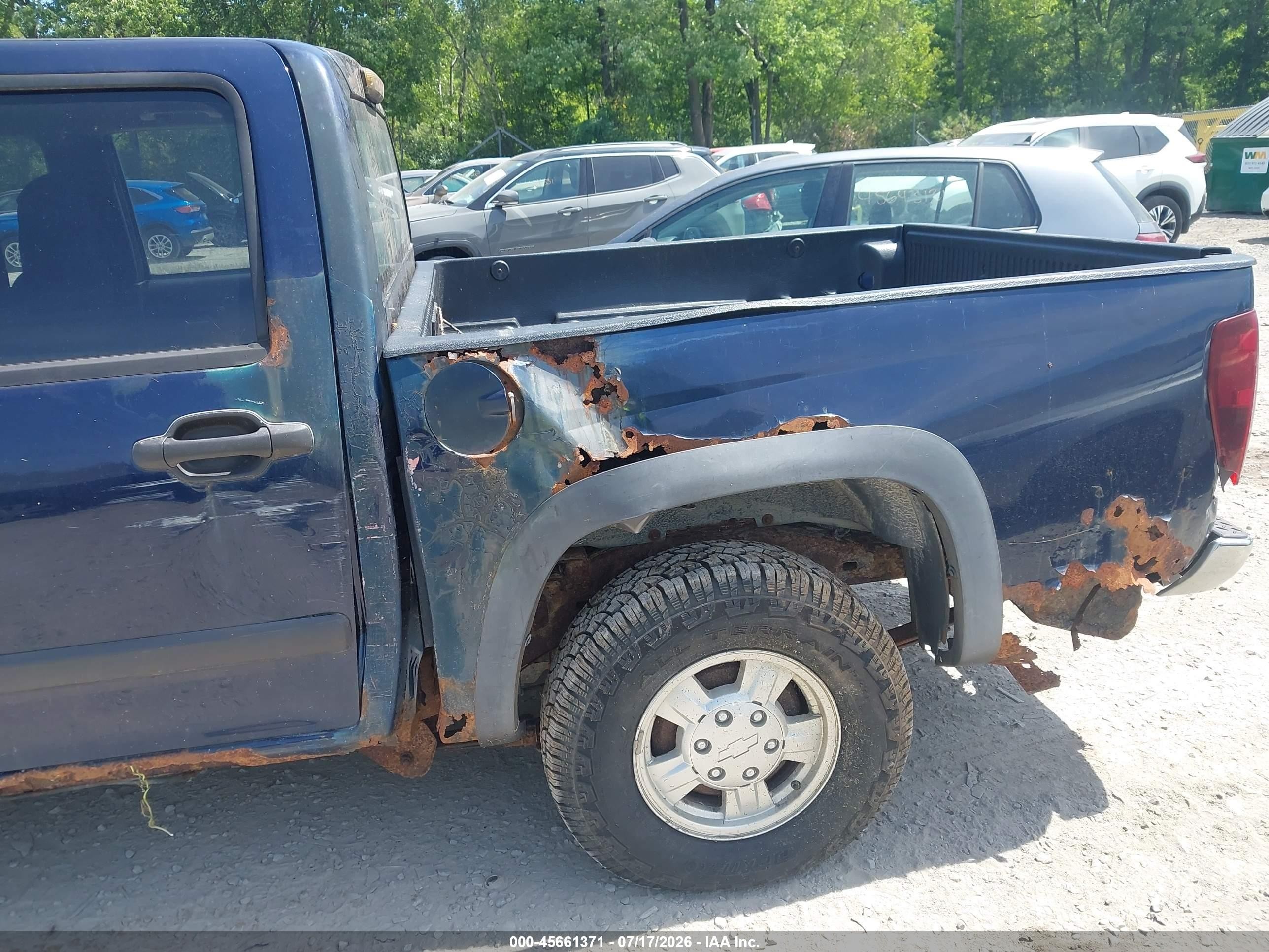 2007 Chevrolet Colorado Lt Blue vin: 1GCDT13E778231267
