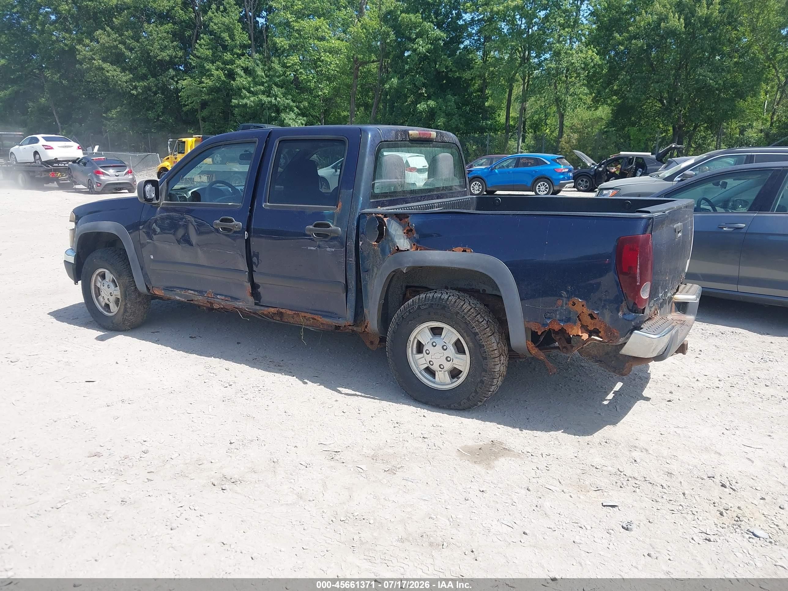 2007 Chevrolet Colorado Lt Blue vin: 1GCDT13E778231267
