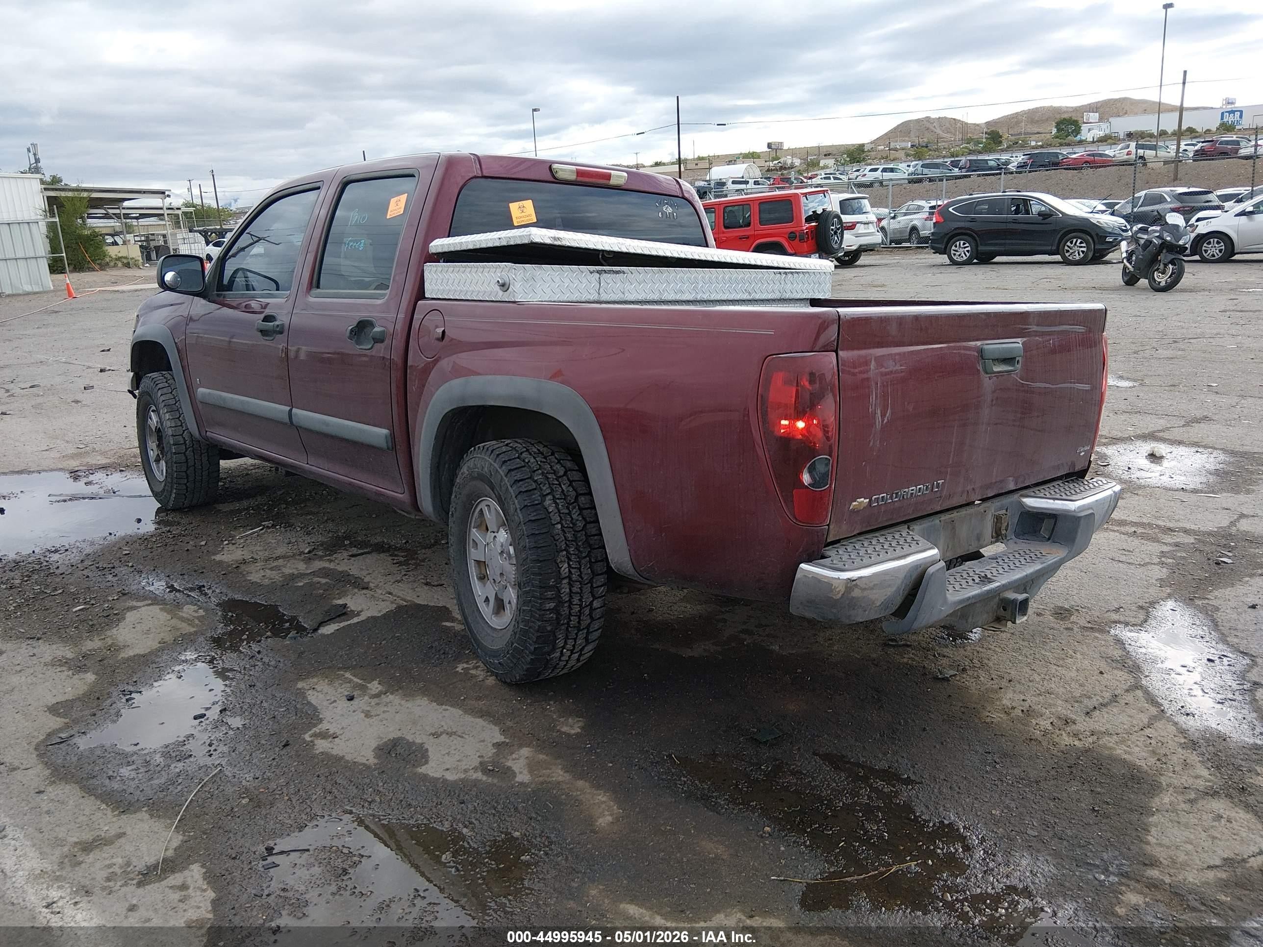 2008 Chevrolet Colorado Lt Красный vin: 1GCDT13E788168625