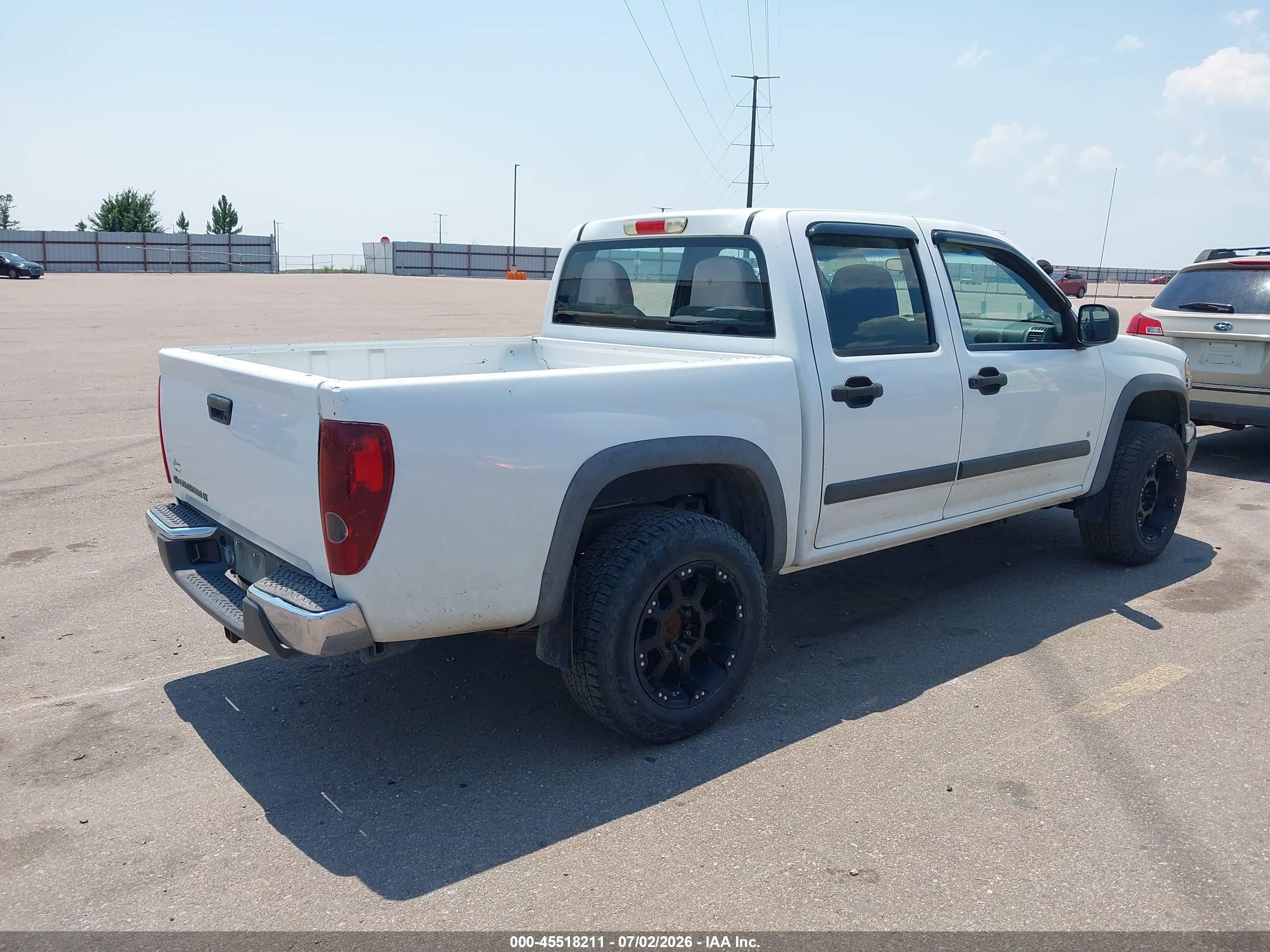 2007 Chevrolet Colorado Lt White vin: 1GCDT13E978183495