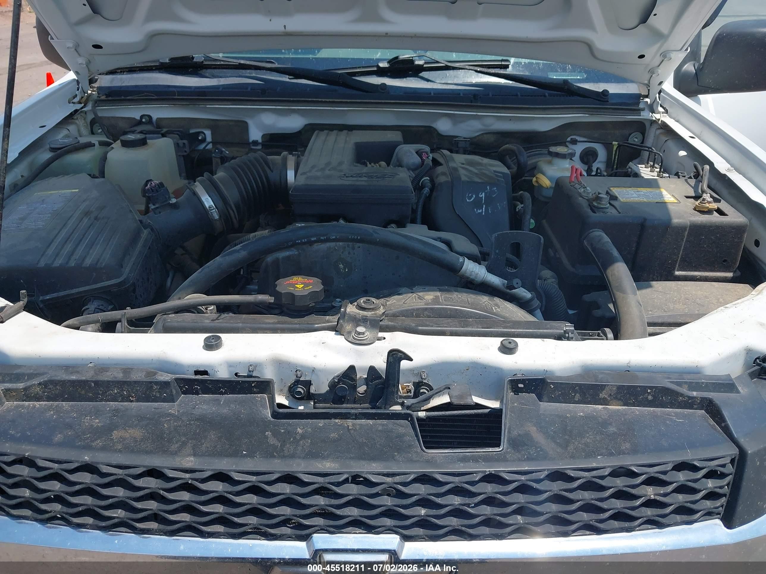 2007 Chevrolet Colorado Lt White vin: 1GCDT13E978183495