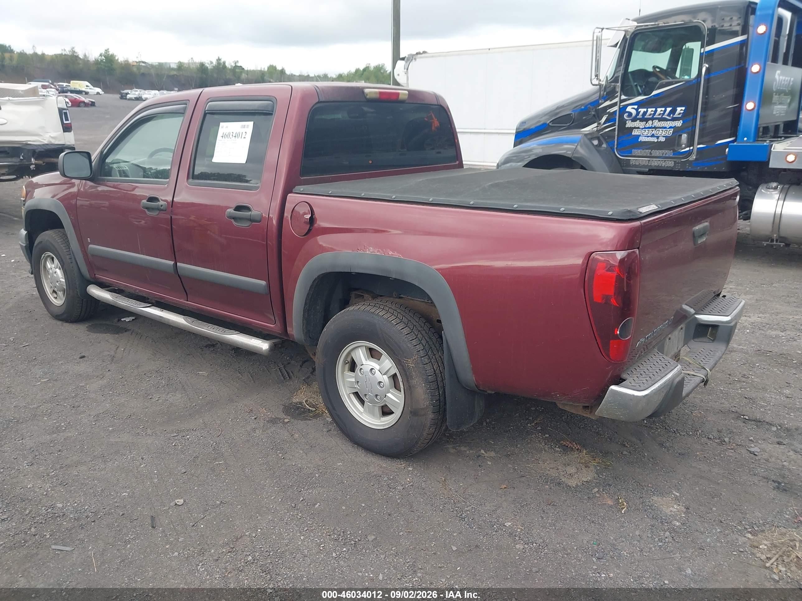 2007 Chevrolet Colorado Lt Burgundy vin: 1GCDT13E978211330