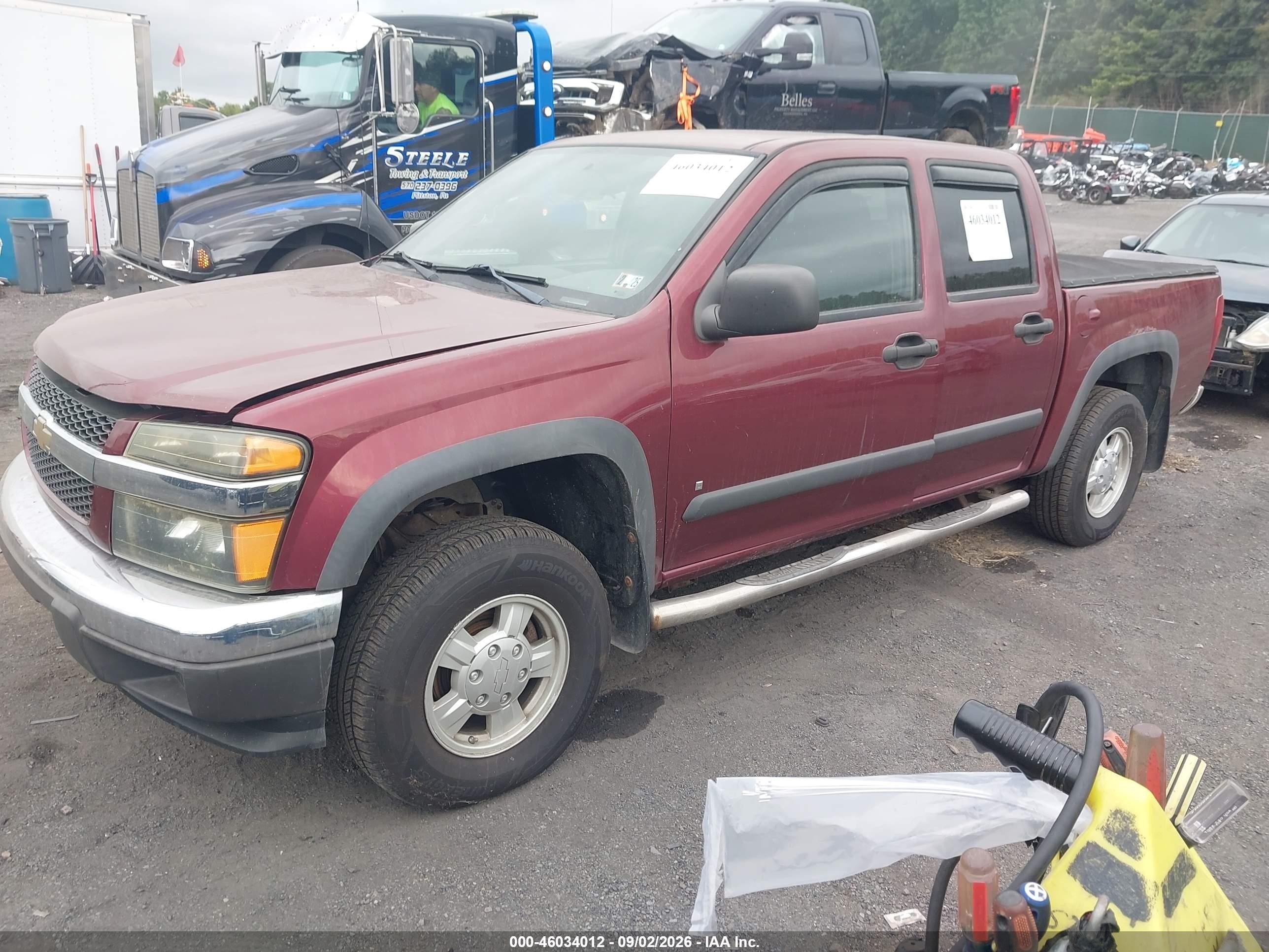2007 Chevrolet Colorado Lt Burgundy vin: 1GCDT13E978211330