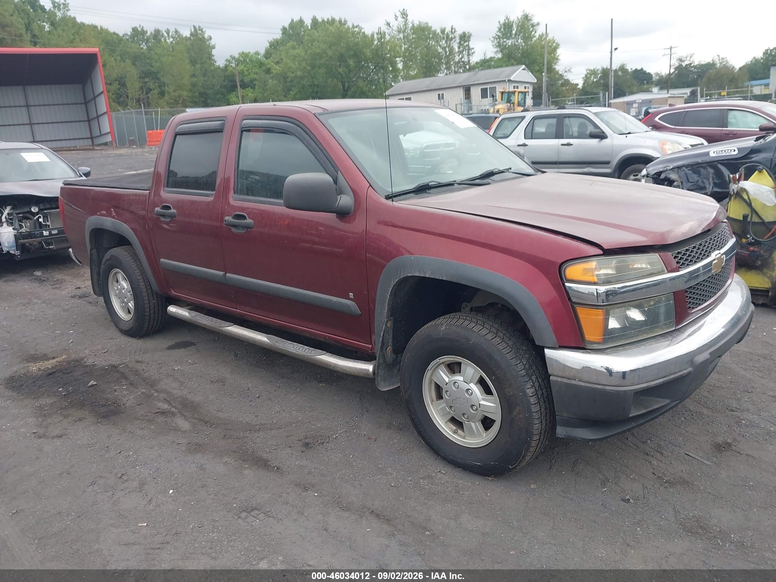 2007 Chevrolet Colorado Lt Burgundy vin: 1GCDT13E978211330