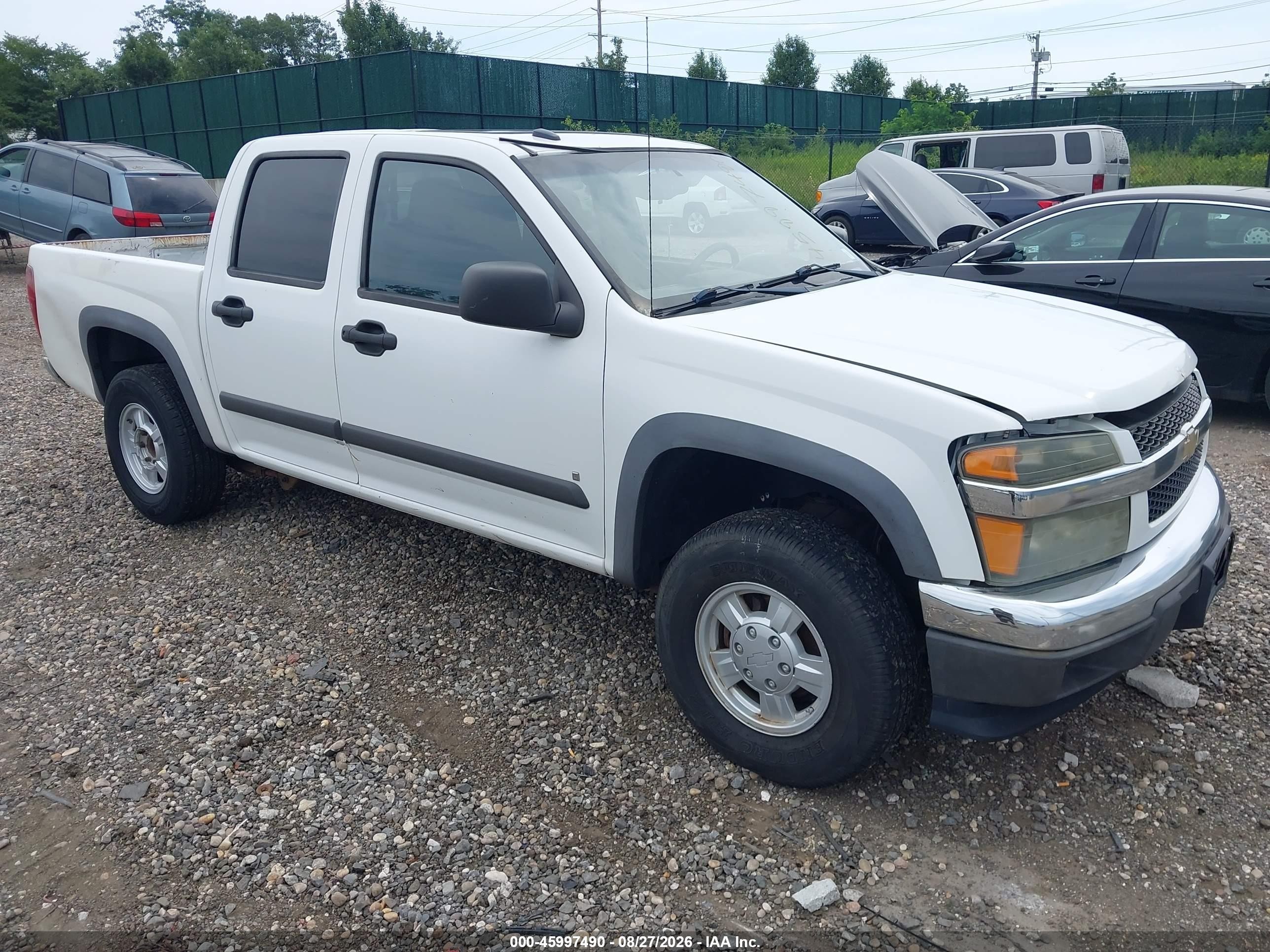 2008 Chevrolet Colorado Lt White vin: 1GCDT13E988103954