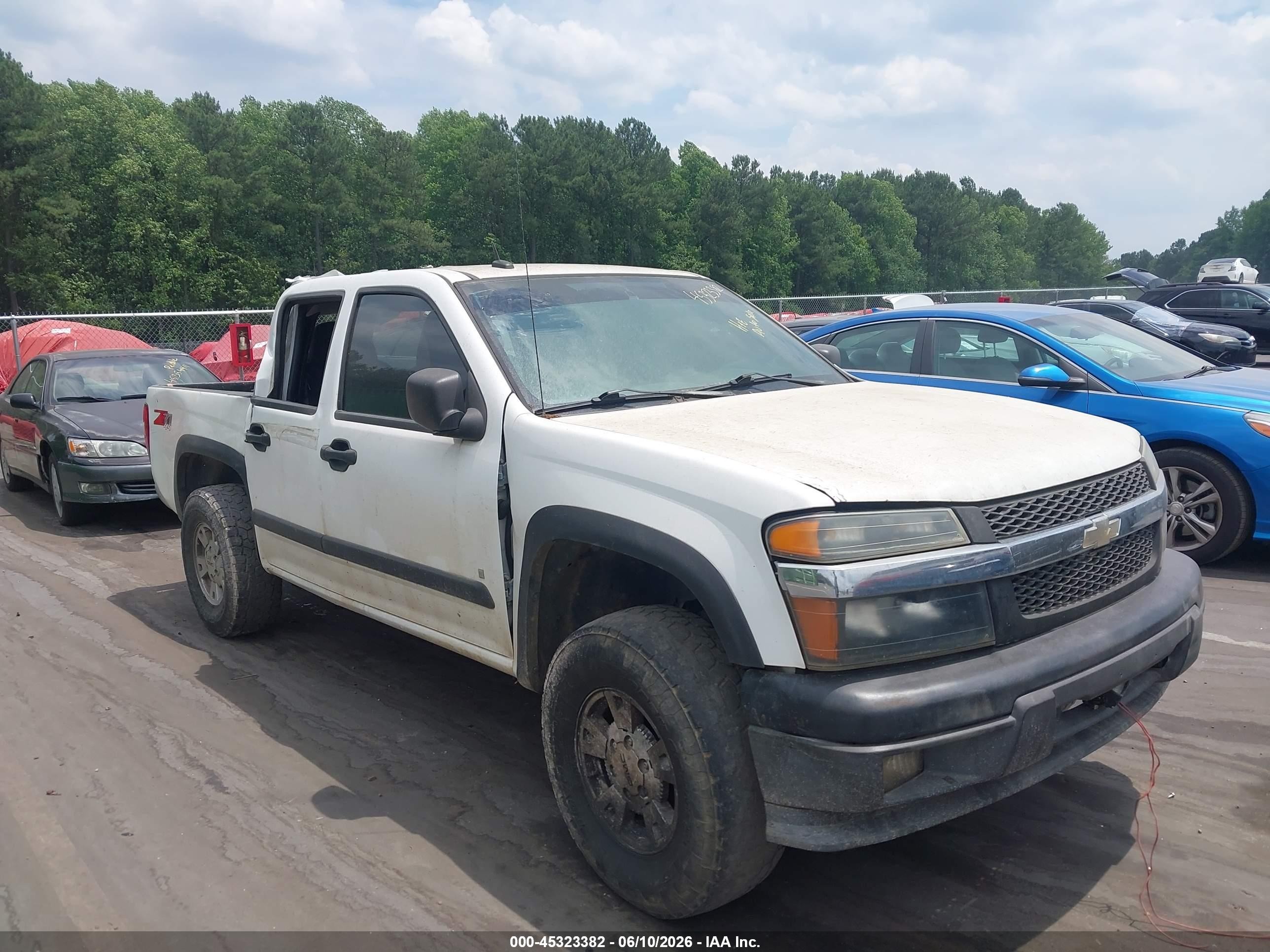 2008 Chevrolet Colorado Lt White vin: 1GCDT13E988176791