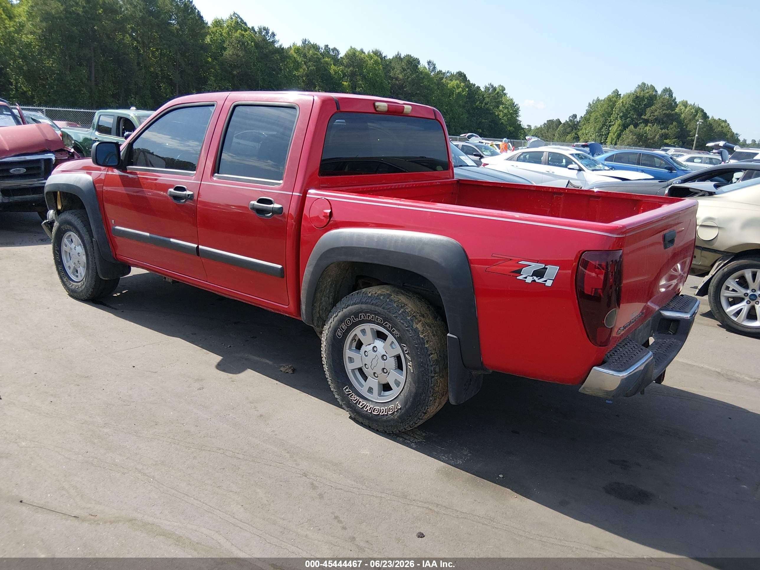 2007 Chevrolet Colorado Lt Red vin: 1GCDT13EX78213202
