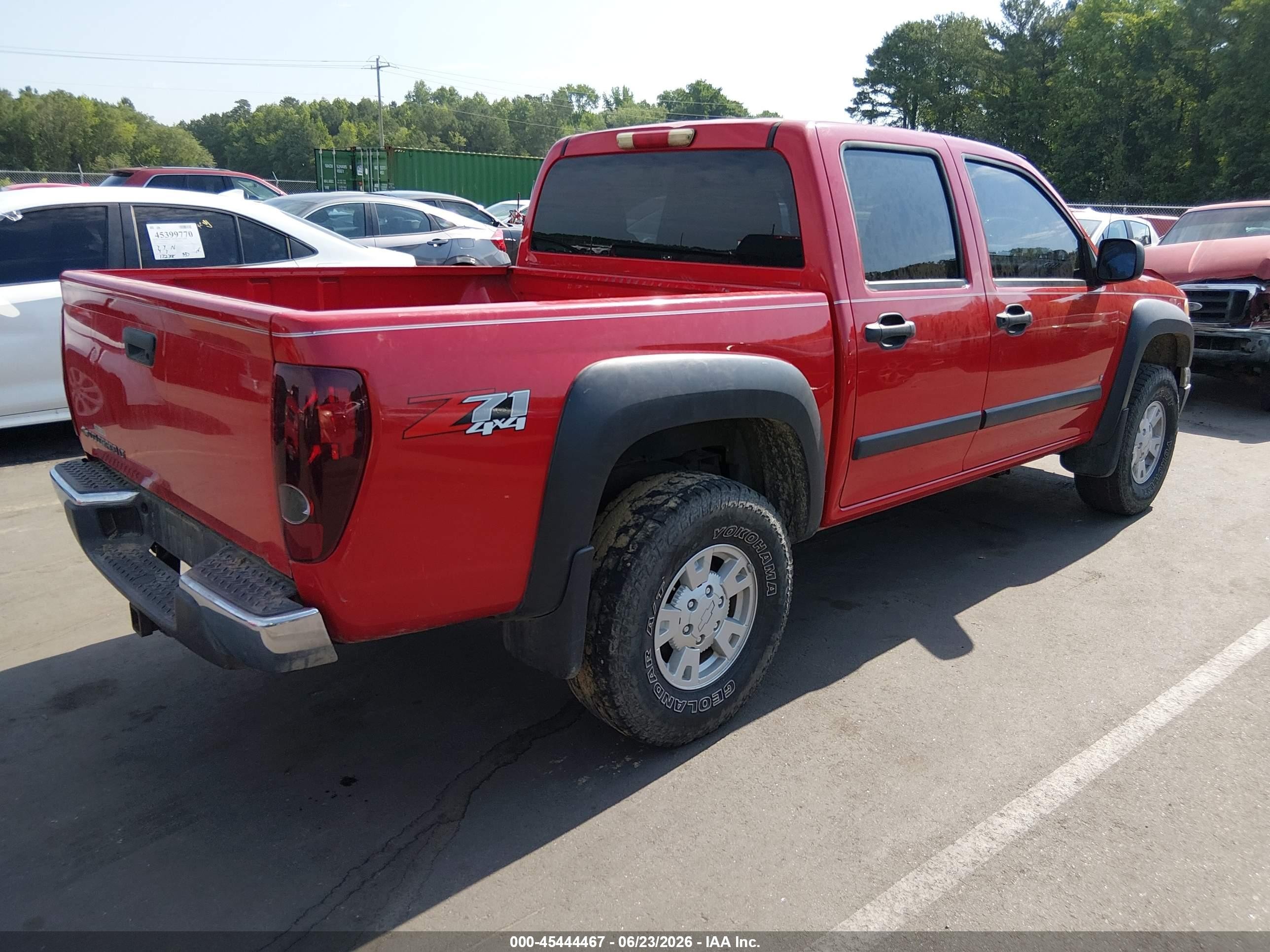 2007 Chevrolet Colorado Lt Red vin: 1GCDT13EX78213202