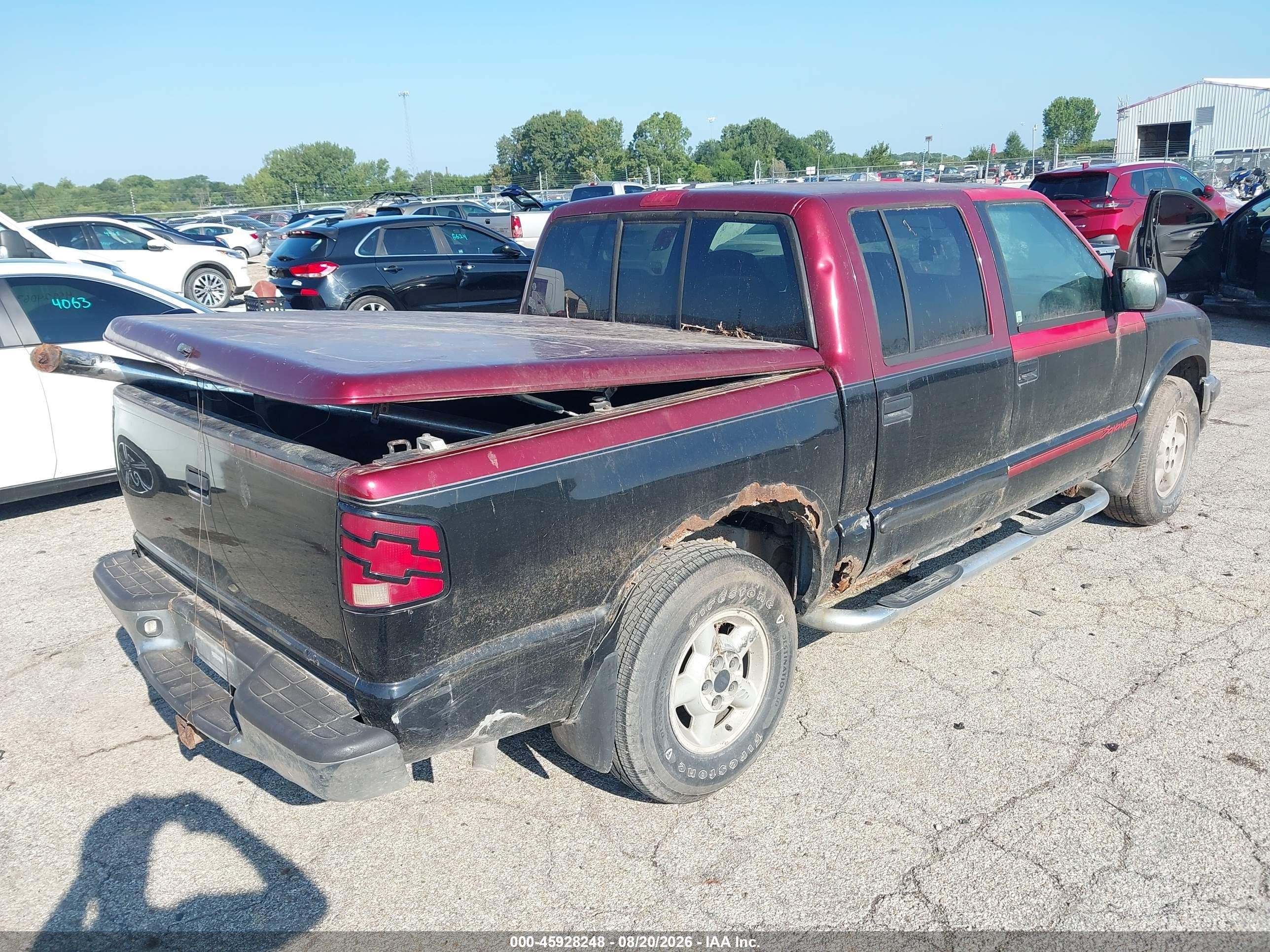 2002 Chevrolet S-10 Ls Purple vin: 1GCDT13W42K173574