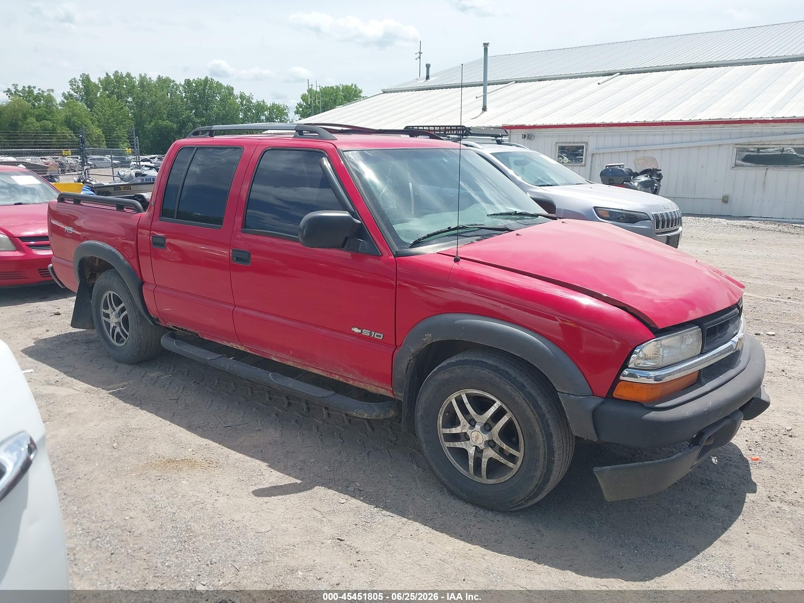 2003 Chevrolet S-10 Ls Красный vin: 1GCDT13X23K134069