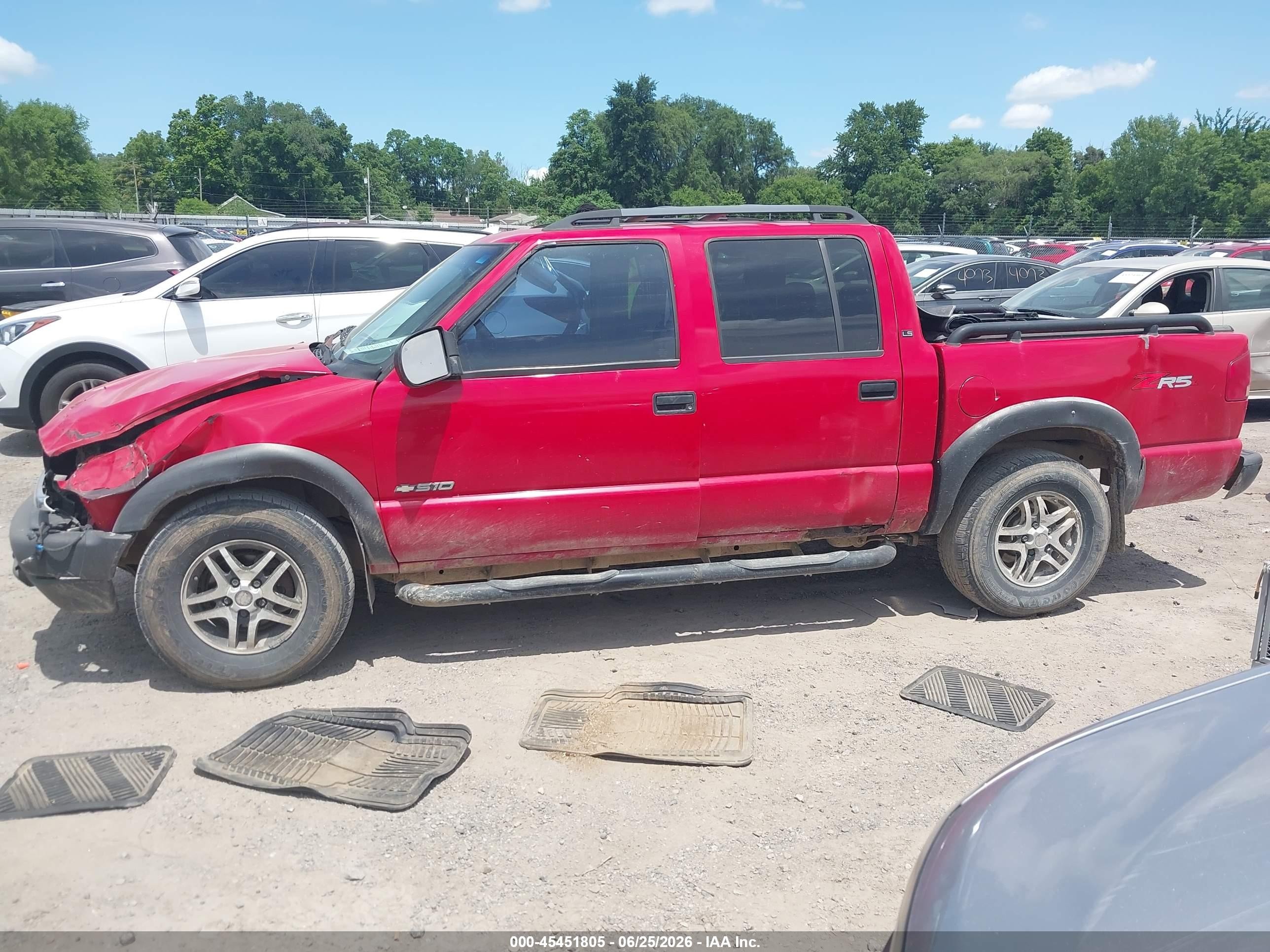 2003 Chevrolet S-10 Ls Красный vin: 1GCDT13X23K134069