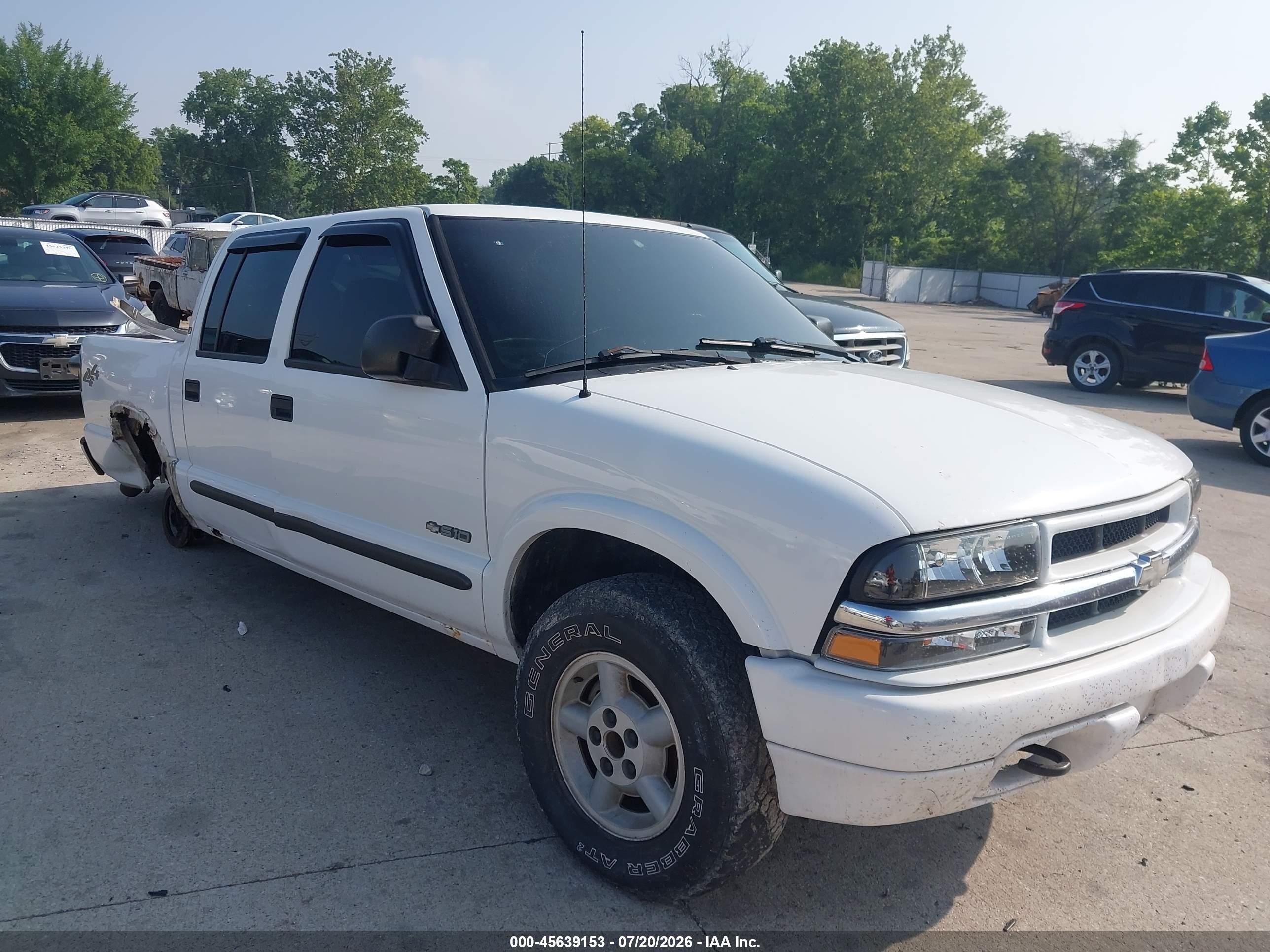 2003 Chevrolet S-10 Ls White vin: 1GCDT13X73K137551