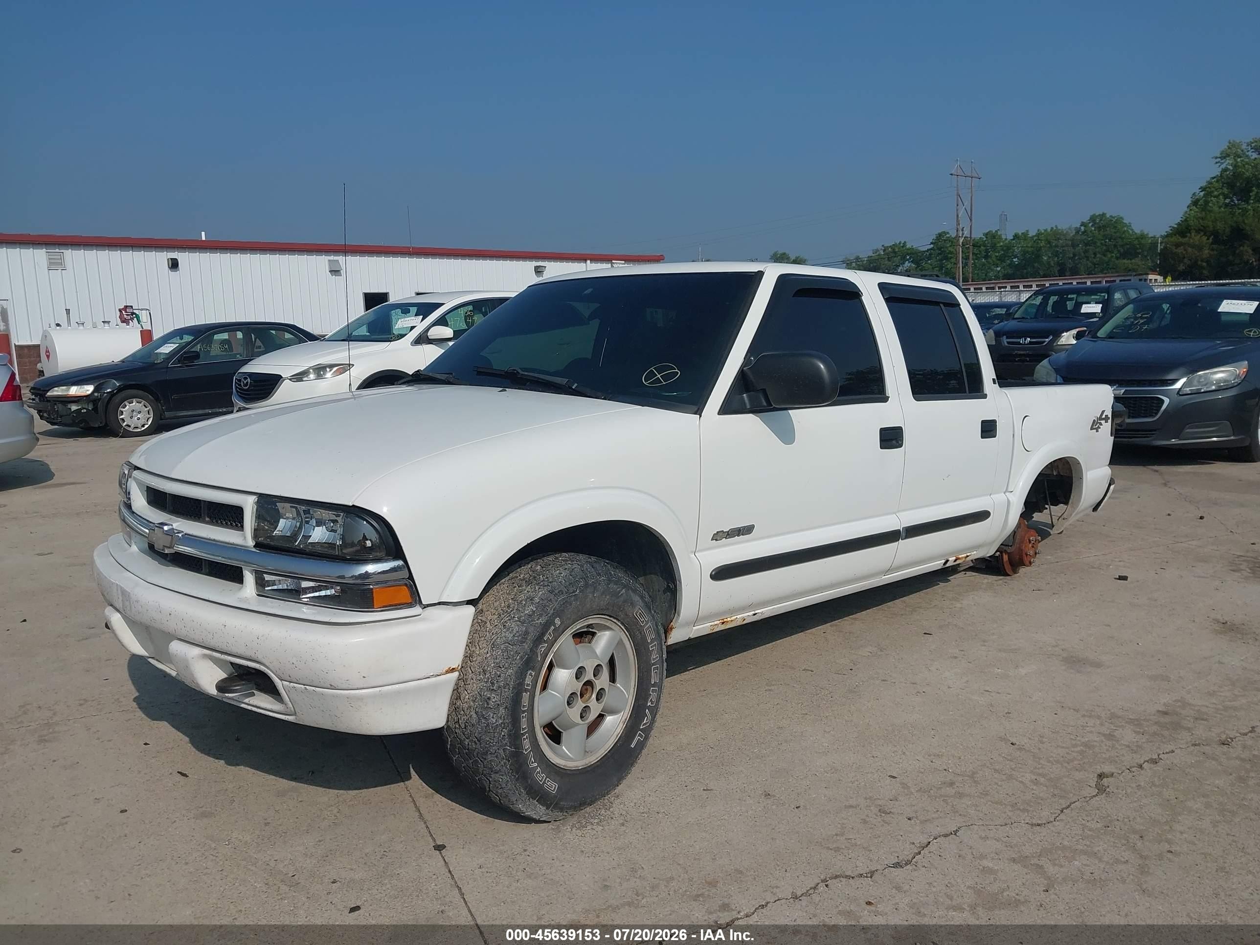 2003 Chevrolet S-10 Ls White vin: 1GCDT13X73K137551
