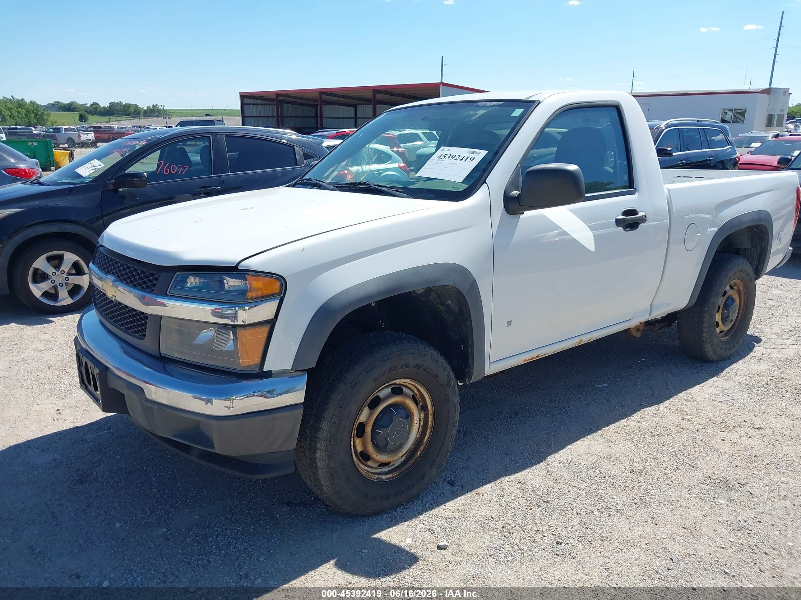 2008 Chevrolet Colorado Work Truck White vin: 1GCDT14E388171553