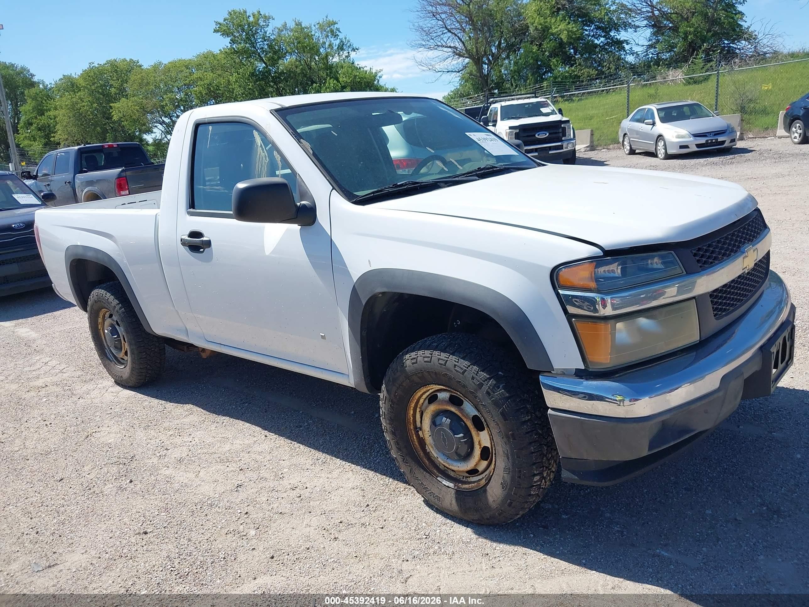 2008 Chevrolet Colorado Work Truck White vin: 1GCDT14E388171553