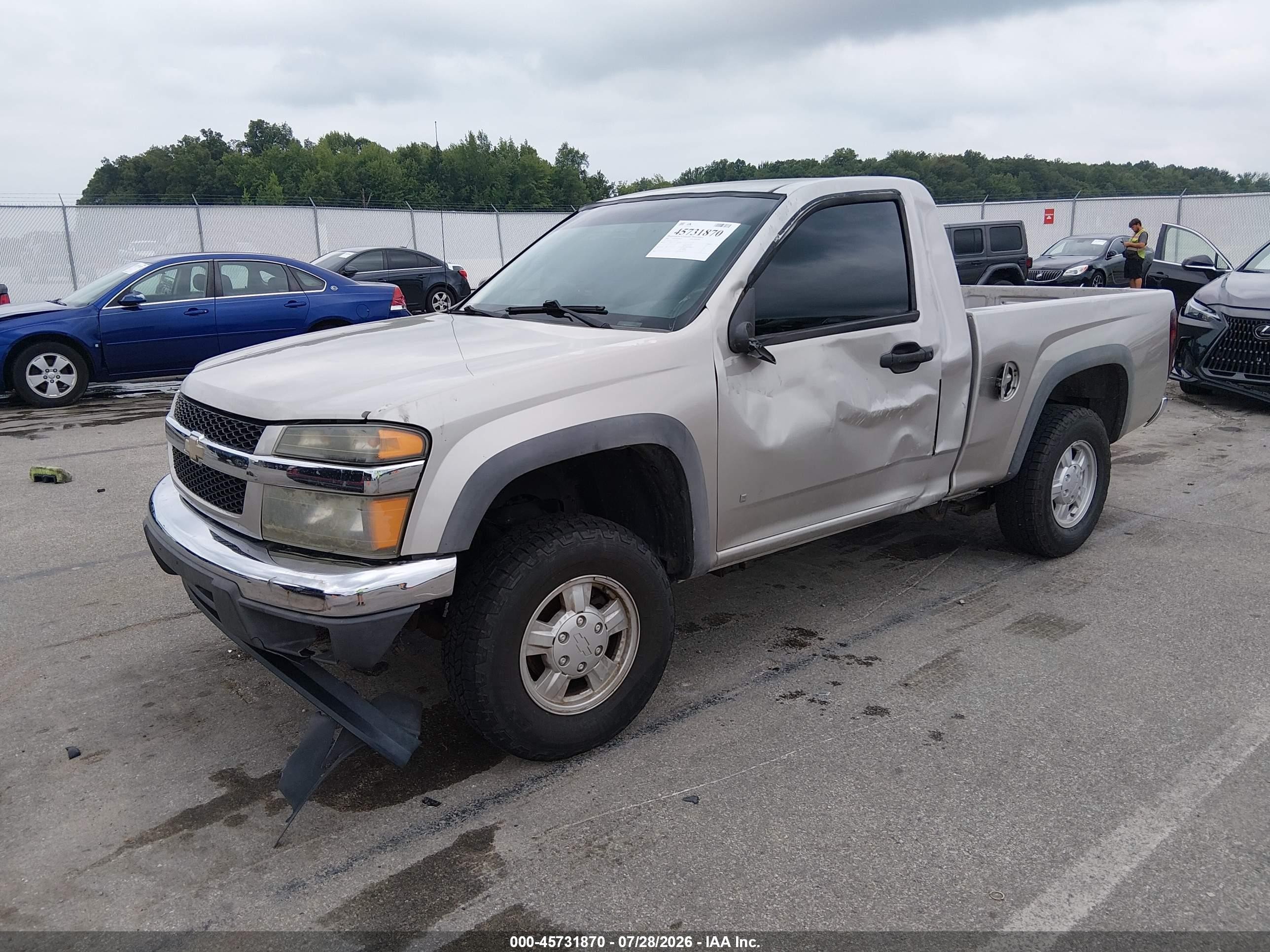 2007 Chevrolet Colorado Lt Gray vin: 1GCDT14E478174394