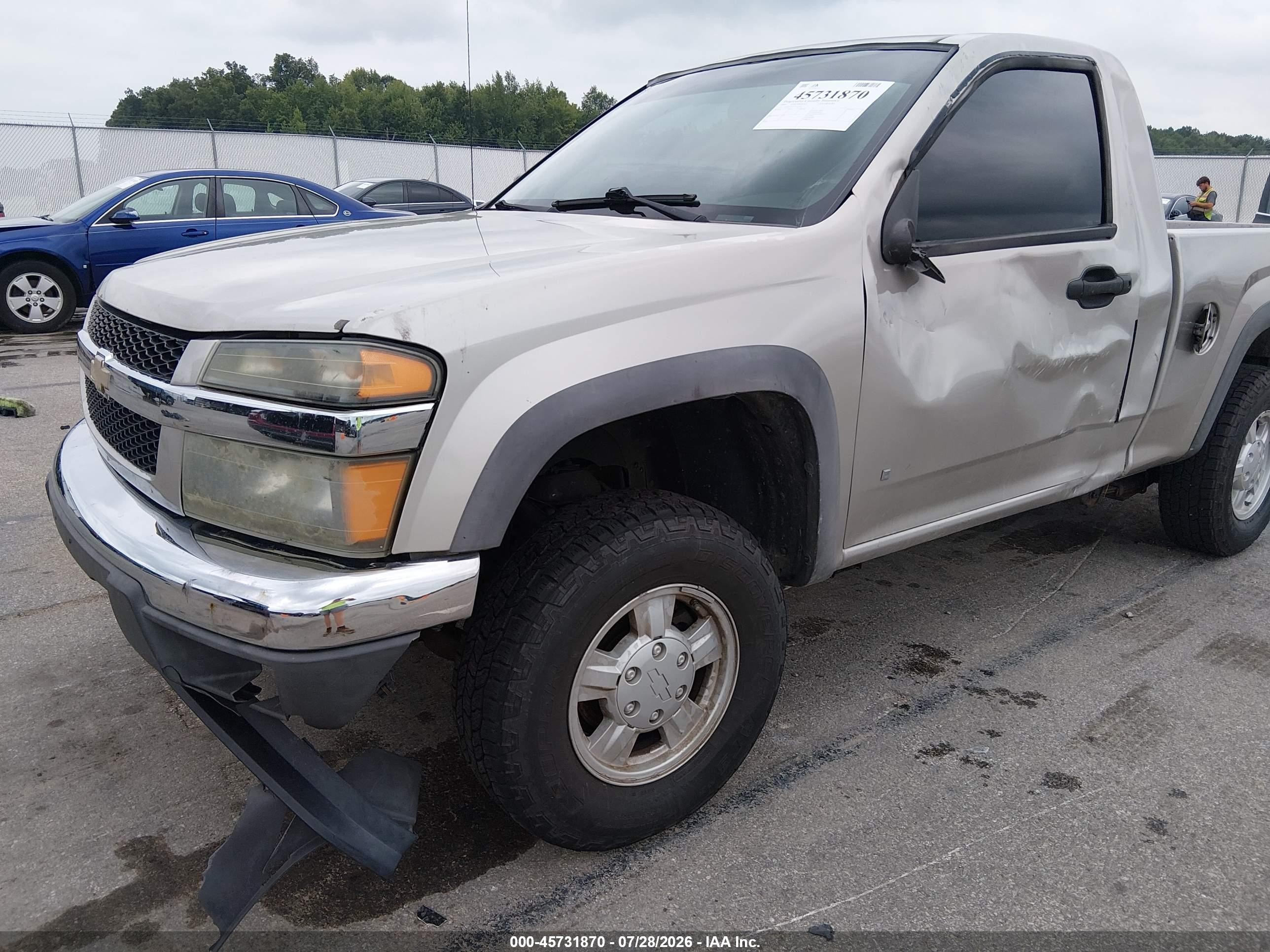 2007 Chevrolet Colorado Lt Gray vin: 1GCDT14E478174394