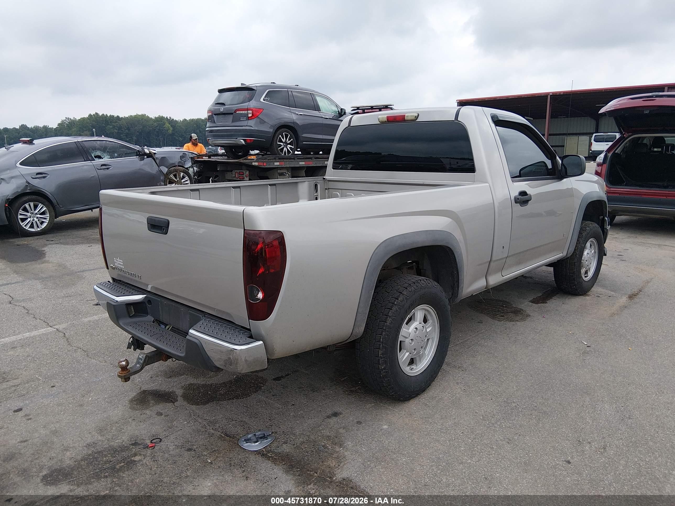 2007 Chevrolet Colorado Lt Gray vin: 1GCDT14E478174394