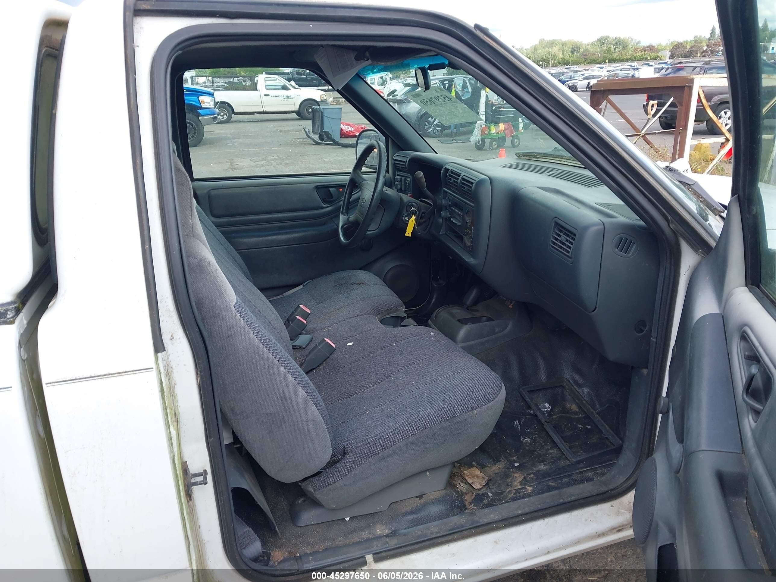1996 Chevrolet S Truck S10 White vin: 1GCDT14X8T8123444