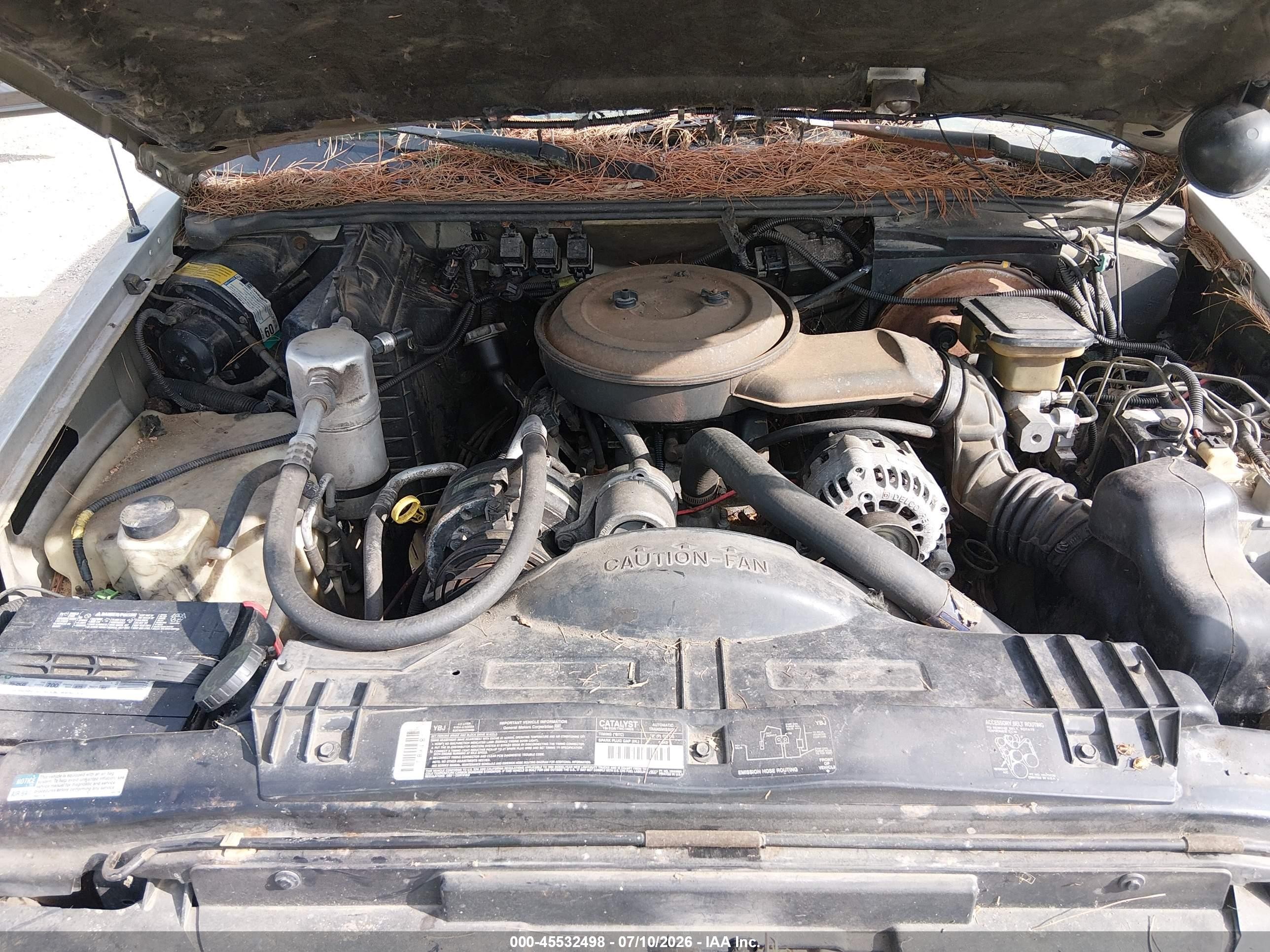 1995 Chevrolet S Truck S10 Silver vin: 1GCDT14Z7S8117005