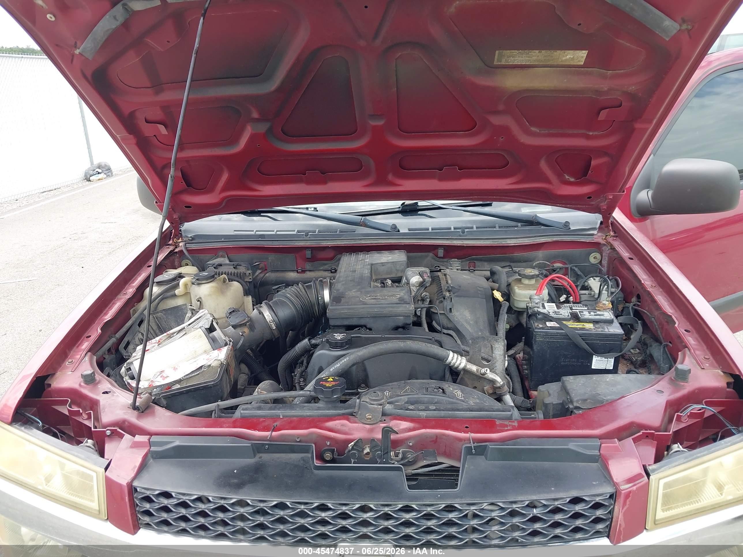 2004 Chevrolet Colorado Ls Red vin: 1GCDT196048193537