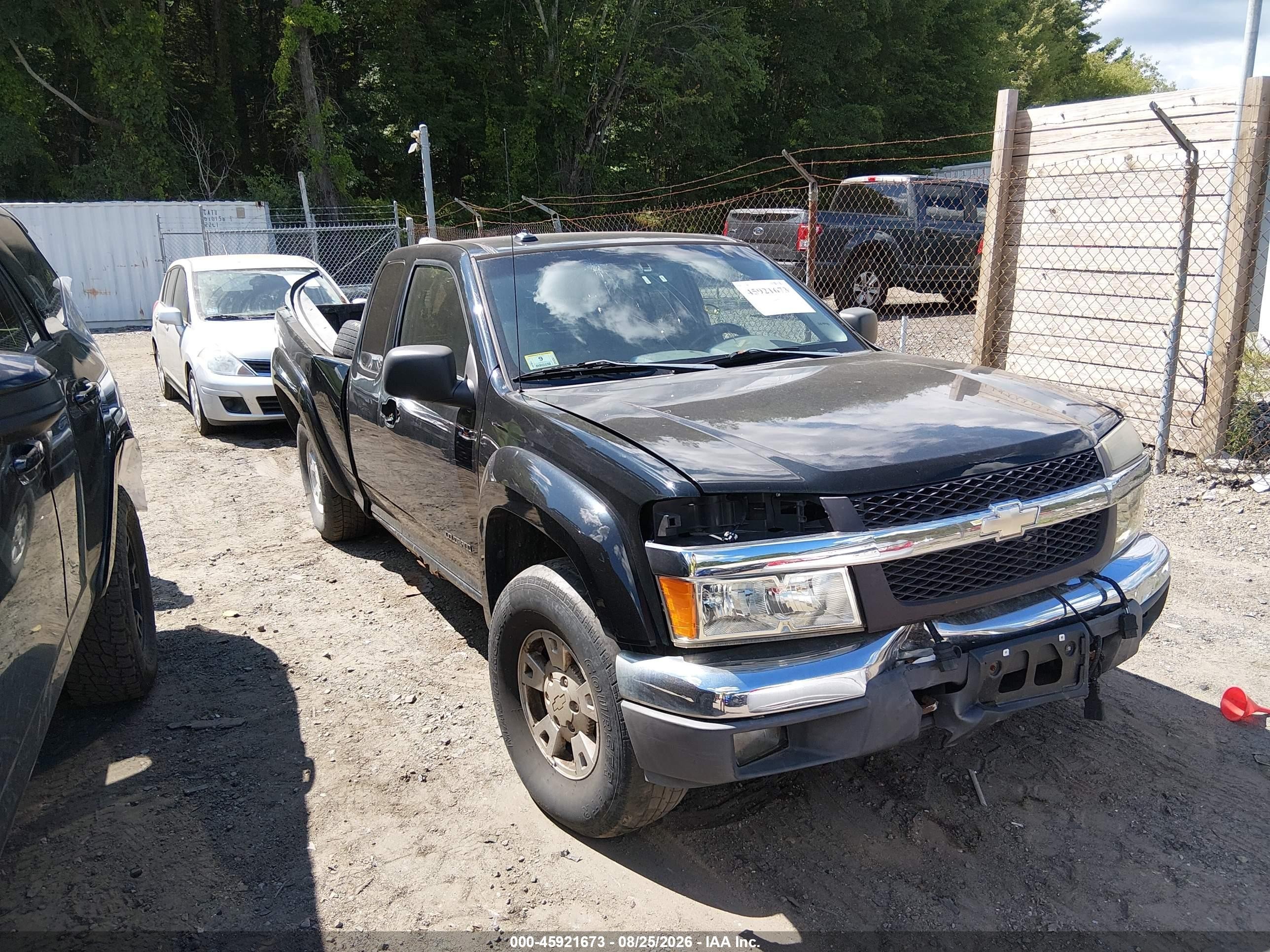 2005 Chevrolet Colorado Ls Black vin: 1GCDT196058158126