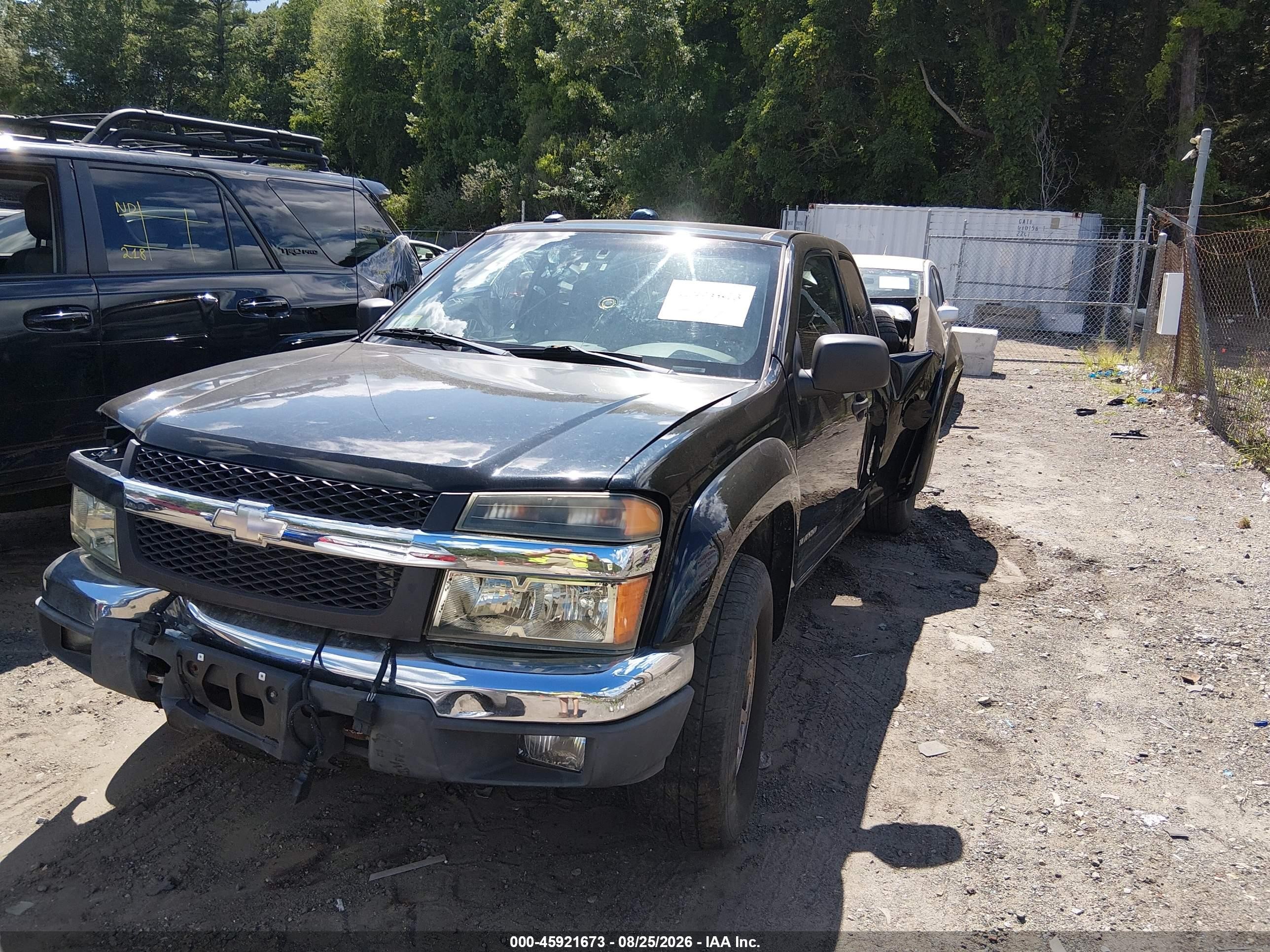 2005 Chevrolet Colorado Ls Black vin: 1GCDT196058158126