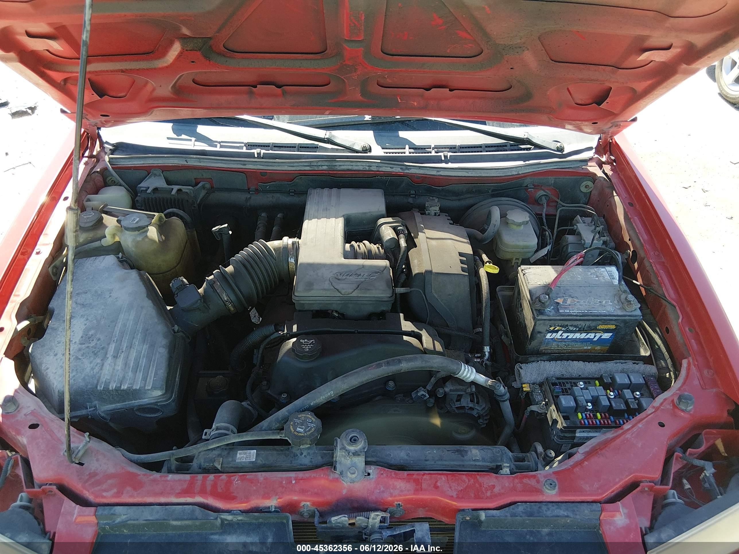 2005 Chevrolet Colorado Ls Red vin: 1GCDT196058279836