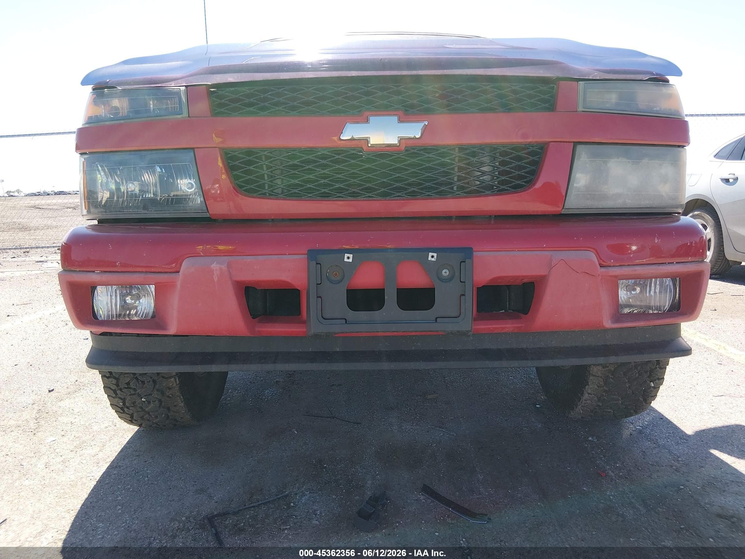 2005 Chevrolet Colorado Ls Red vin: 1GCDT196058279836