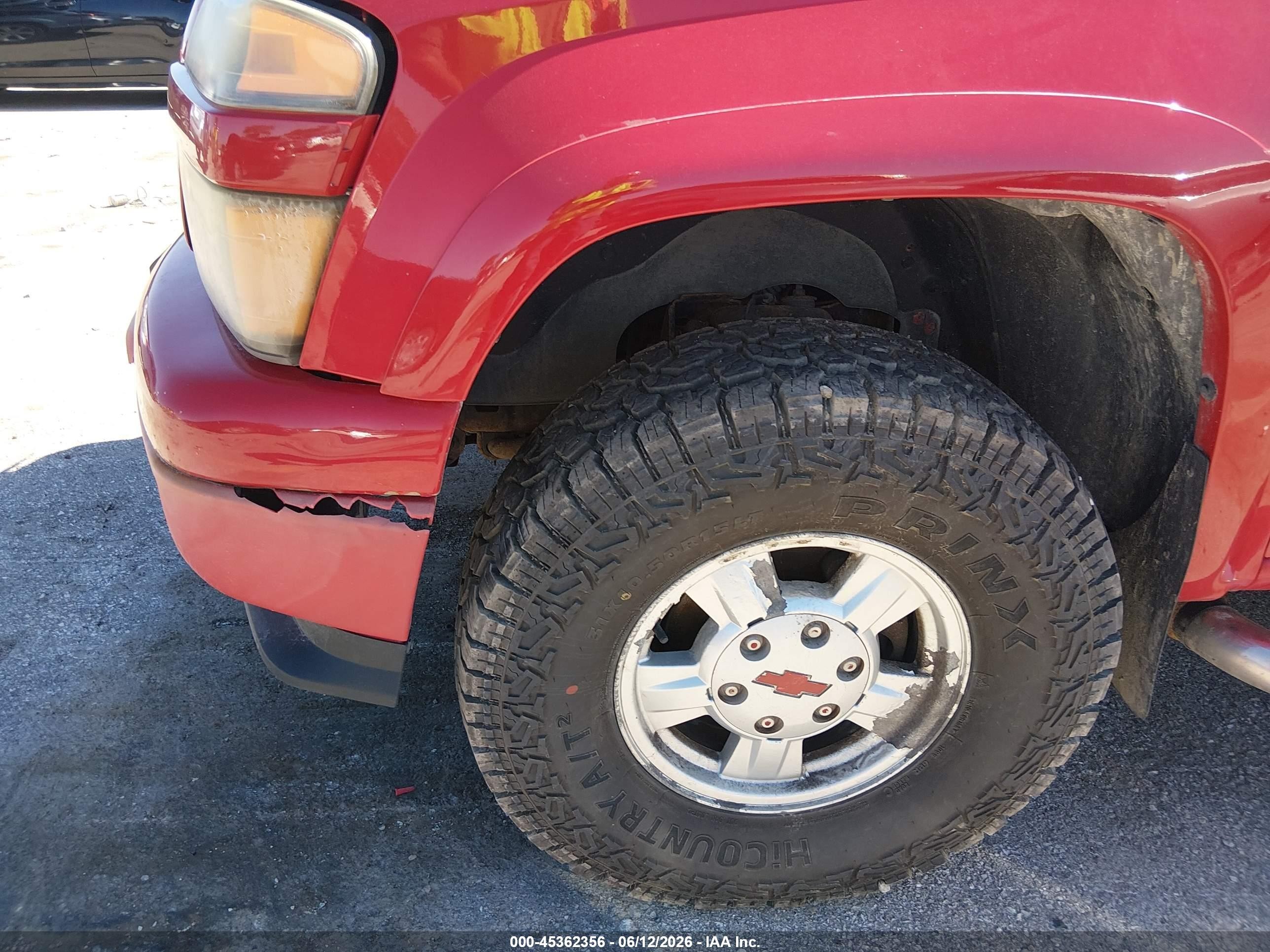 2005 Chevrolet Colorado Ls Red vin: 1GCDT196058279836