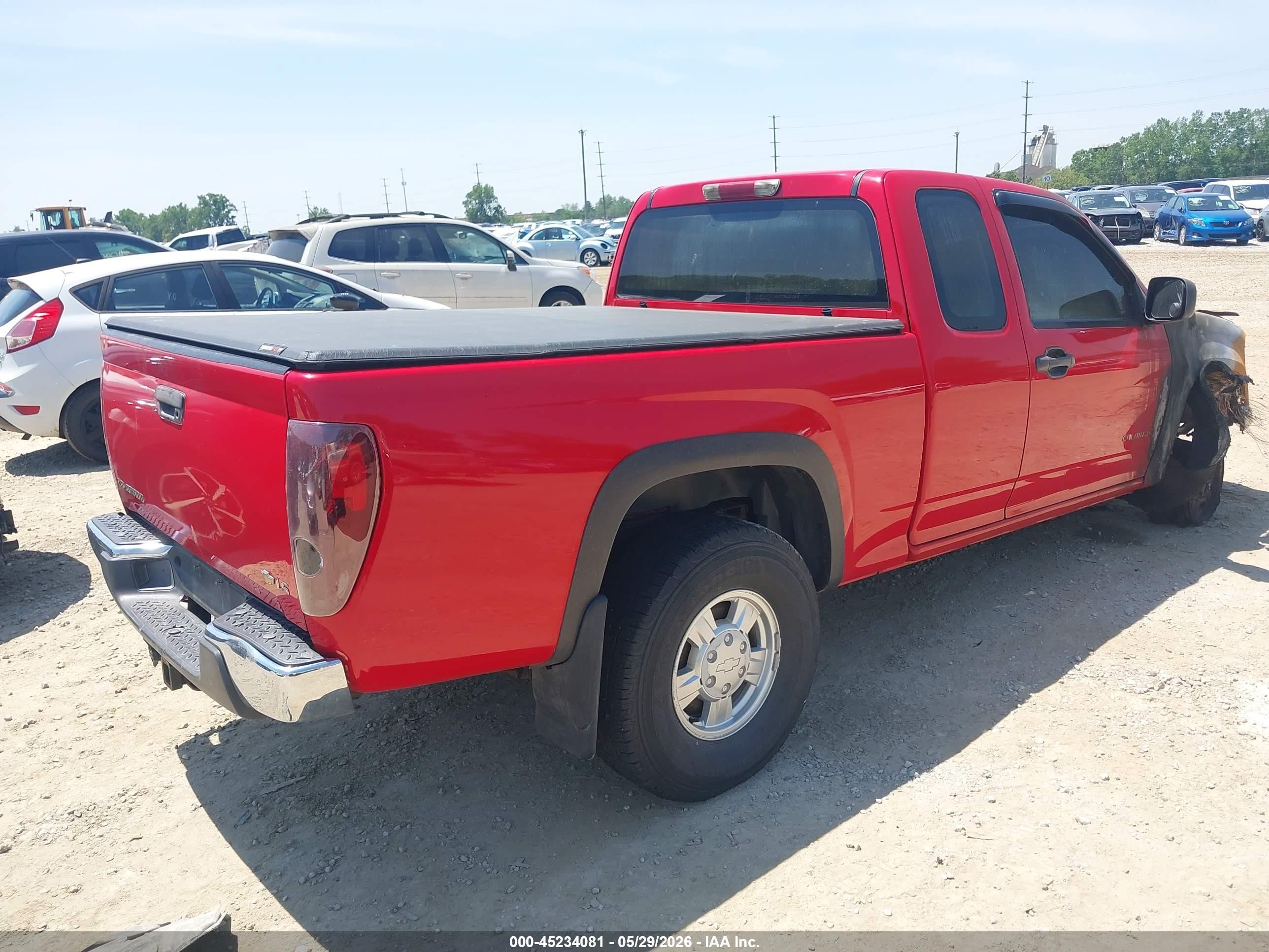 2004 Chevrolet Colorado Ls Red vin: 1GCDT196248145845
