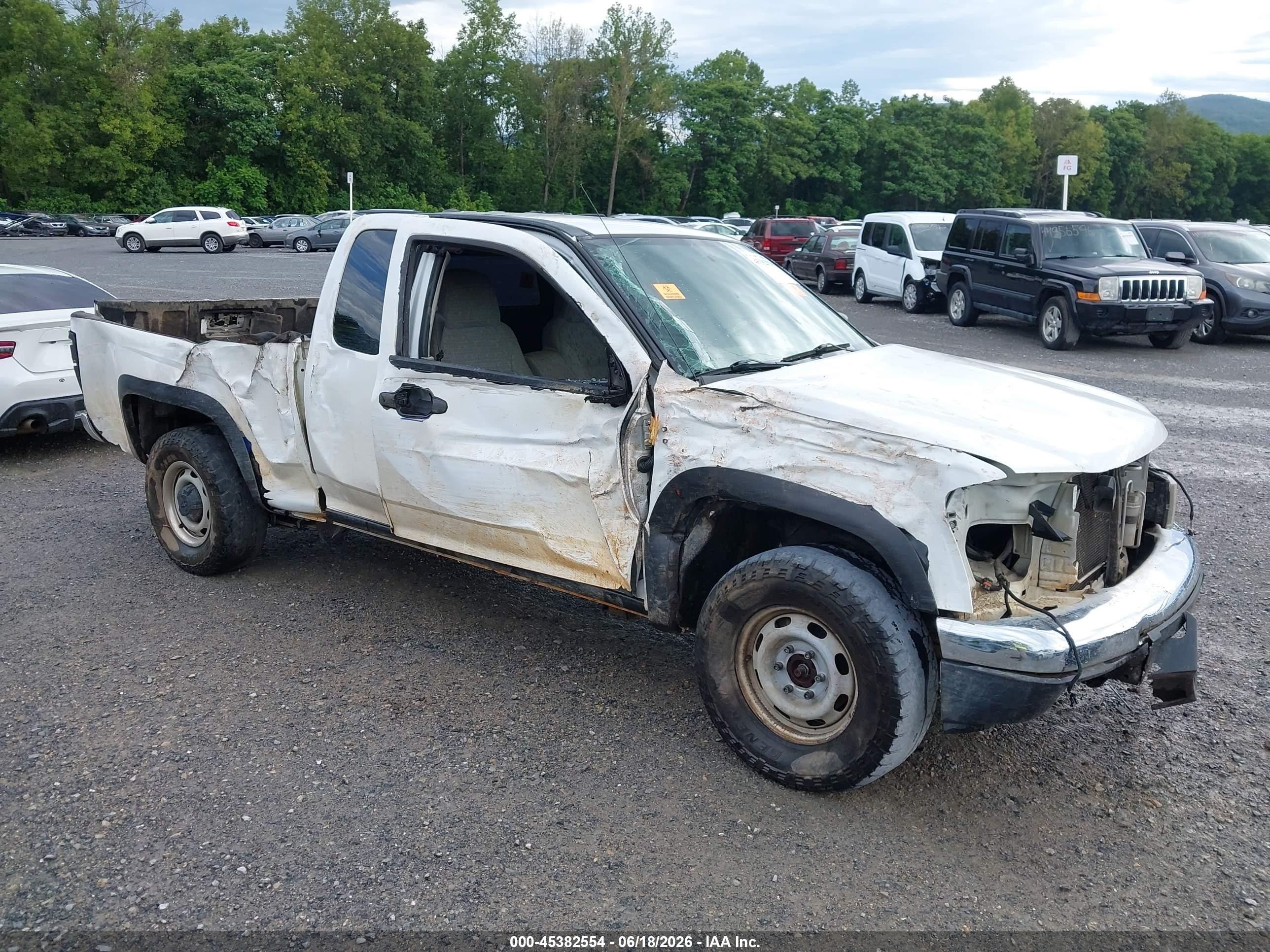 2006 Chevrolet Colorado Work Truck White vin: 1GCDT196268216514