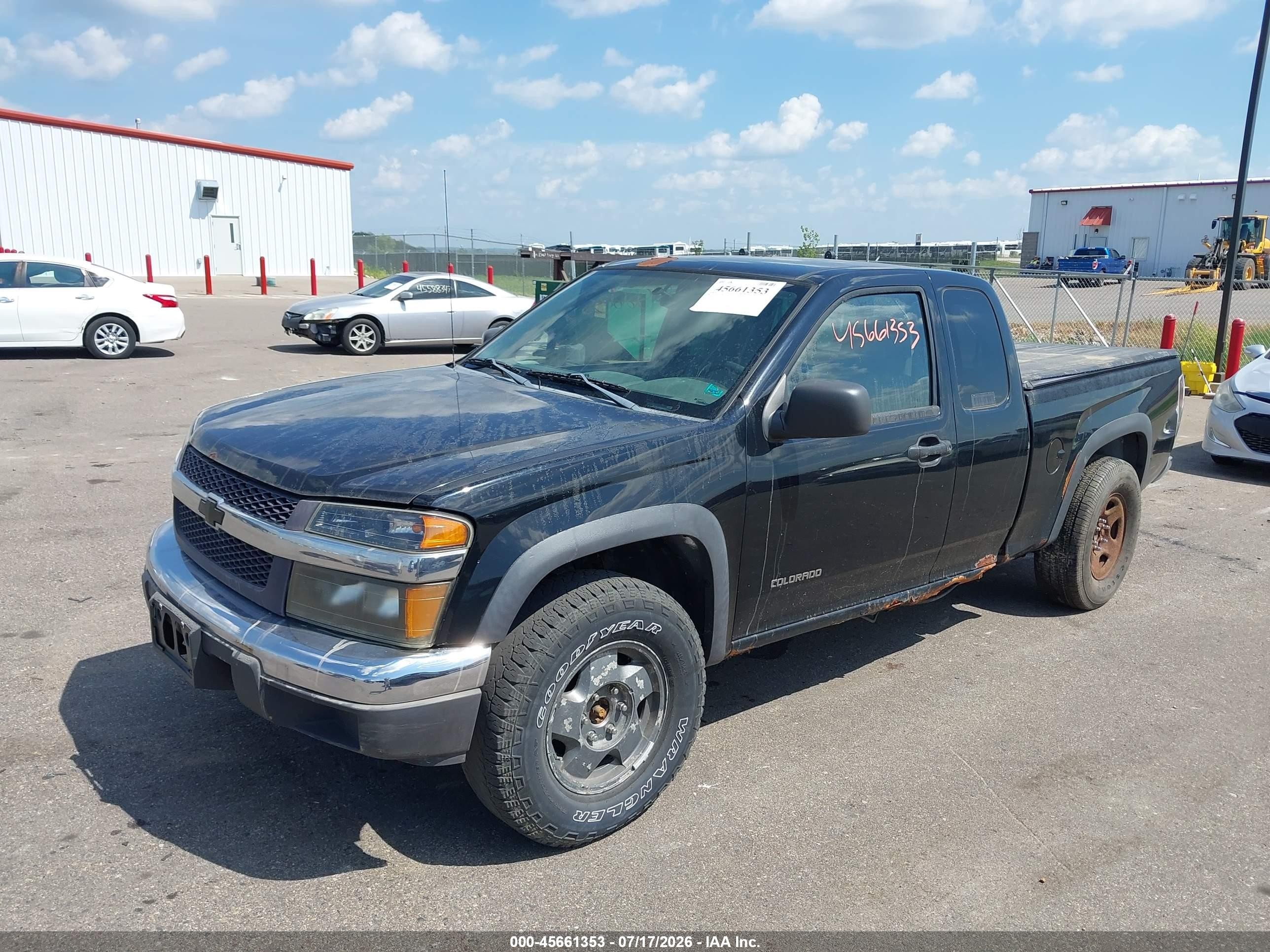 2005 Chevrolet Colorado Ls Black vin: 1GCDT196458111360