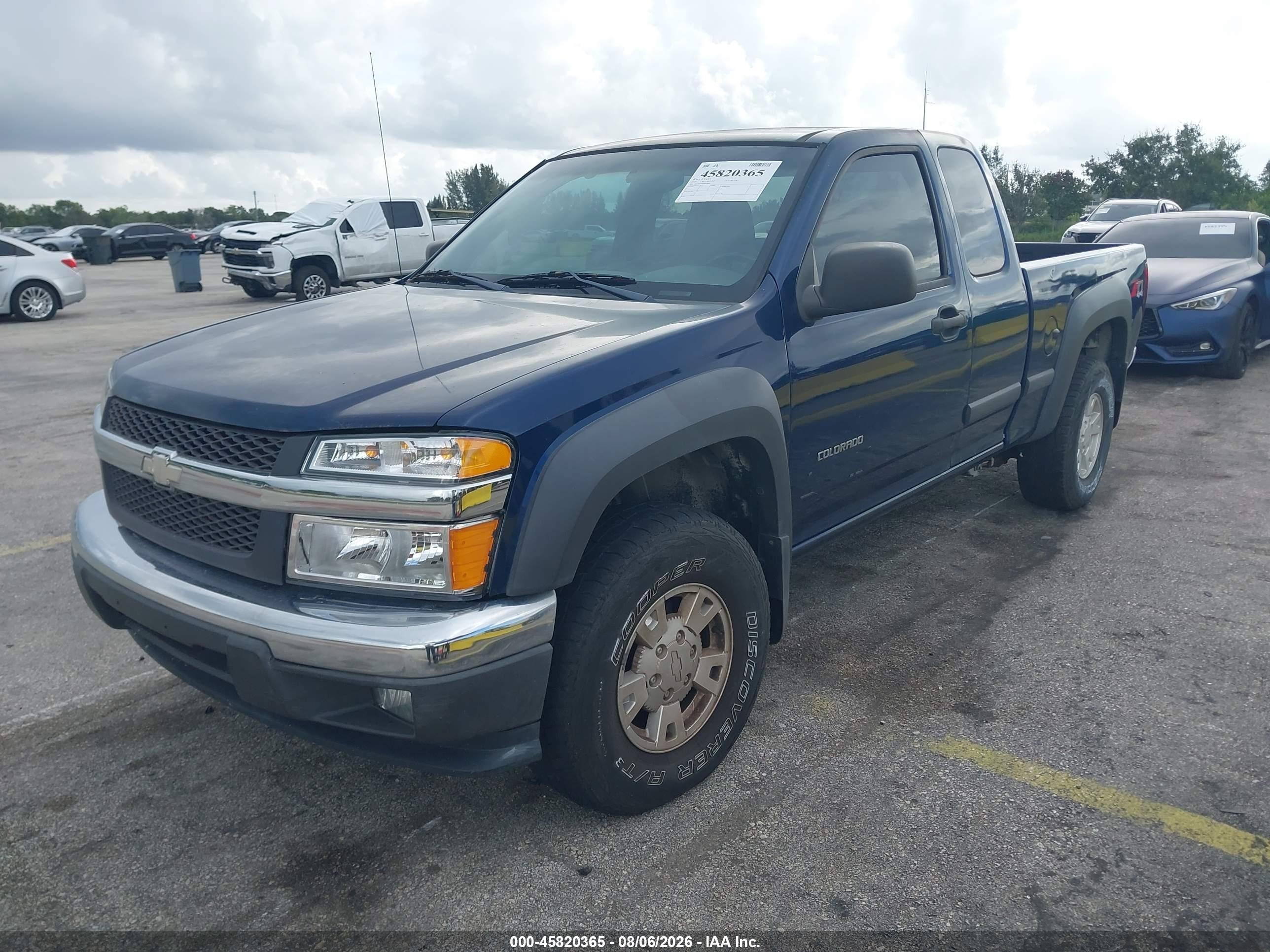2004 Chevrolet Colorado Ls Blue vin: 1GCDT196548108661