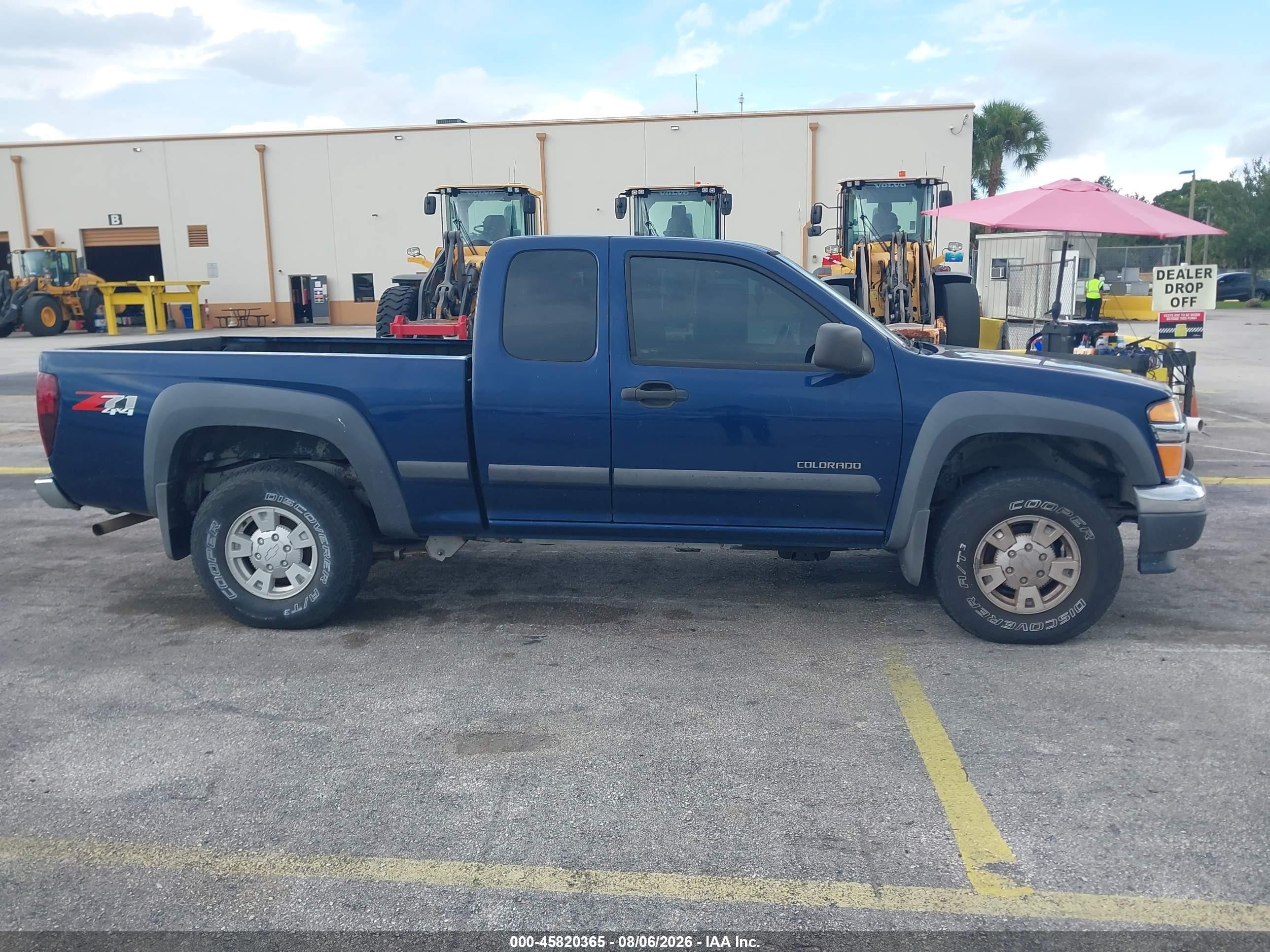 2004 Chevrolet Colorado Ls Blue vin: 1GCDT196548108661