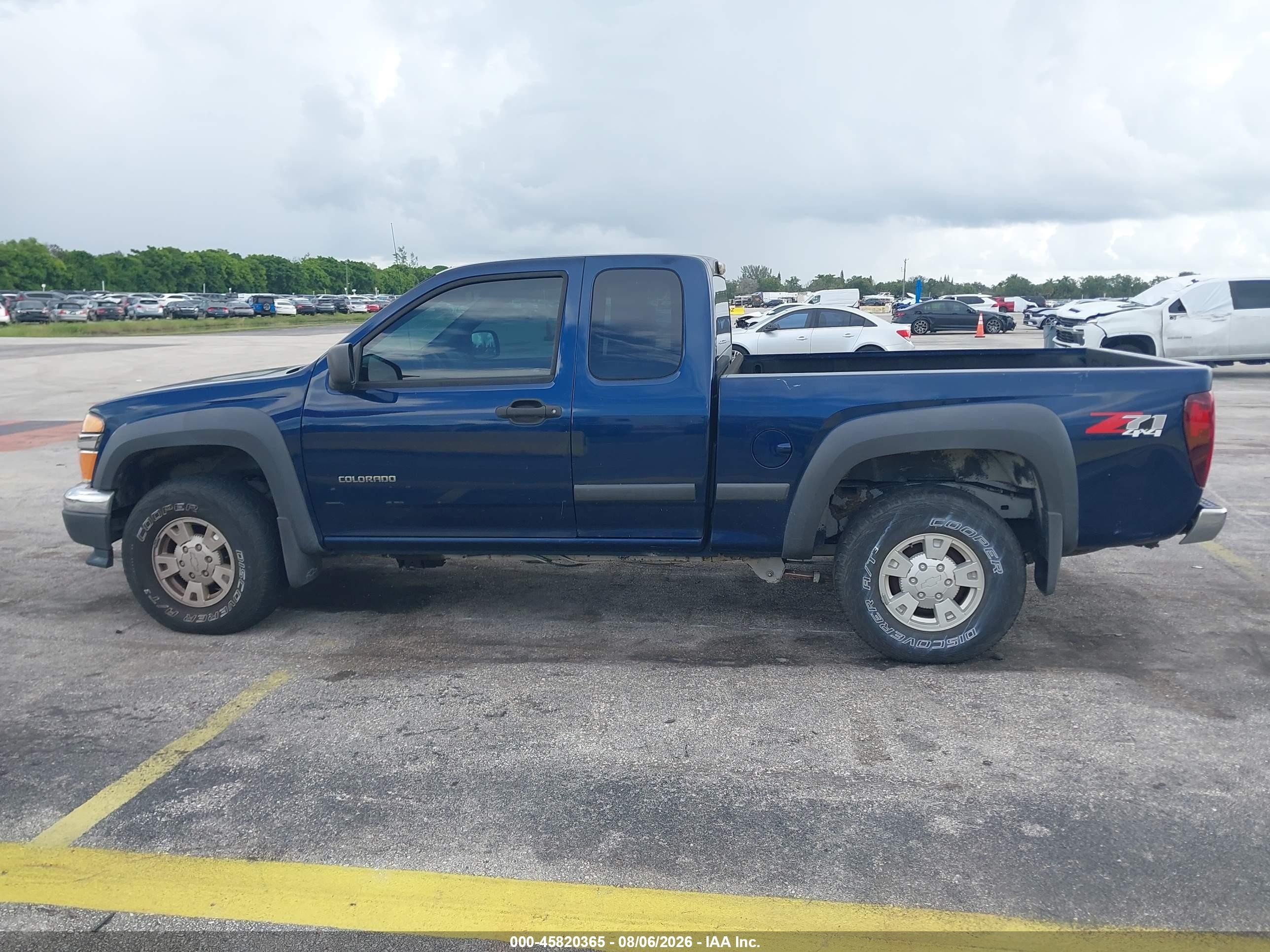 2004 Chevrolet Colorado Ls Blue vin: 1GCDT196548108661