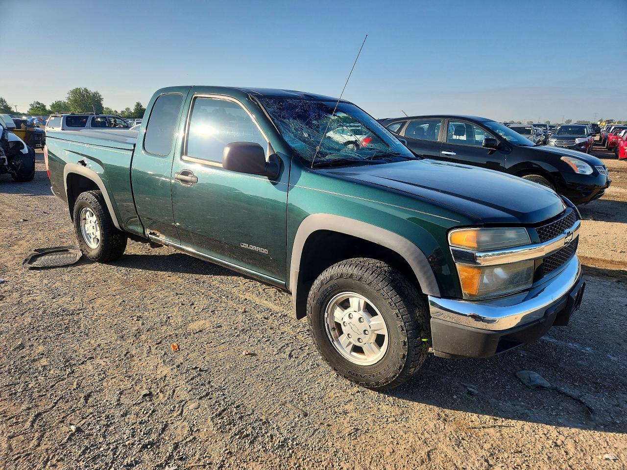 2004 Chevrolet Colorado Green vin: 1GCDT196648146481