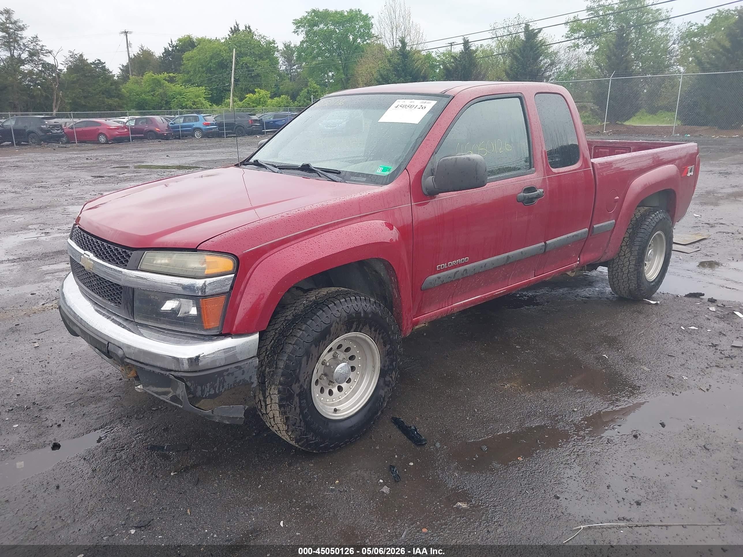 2004 Chevrolet Colorado Ls Red vin: 1GCDT196748163113